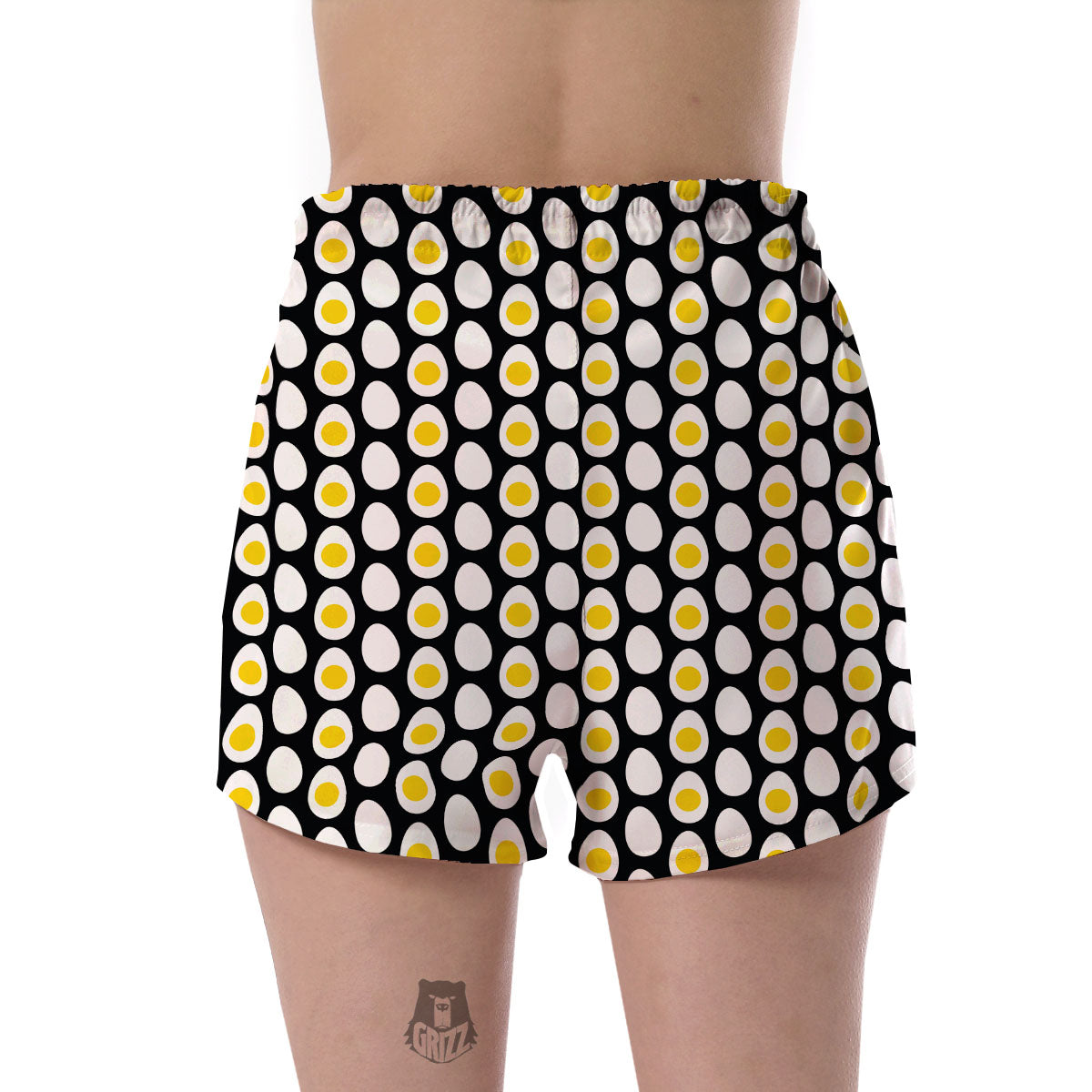 Yolk Egg Print Pattern Women's Shorts-grizzshop