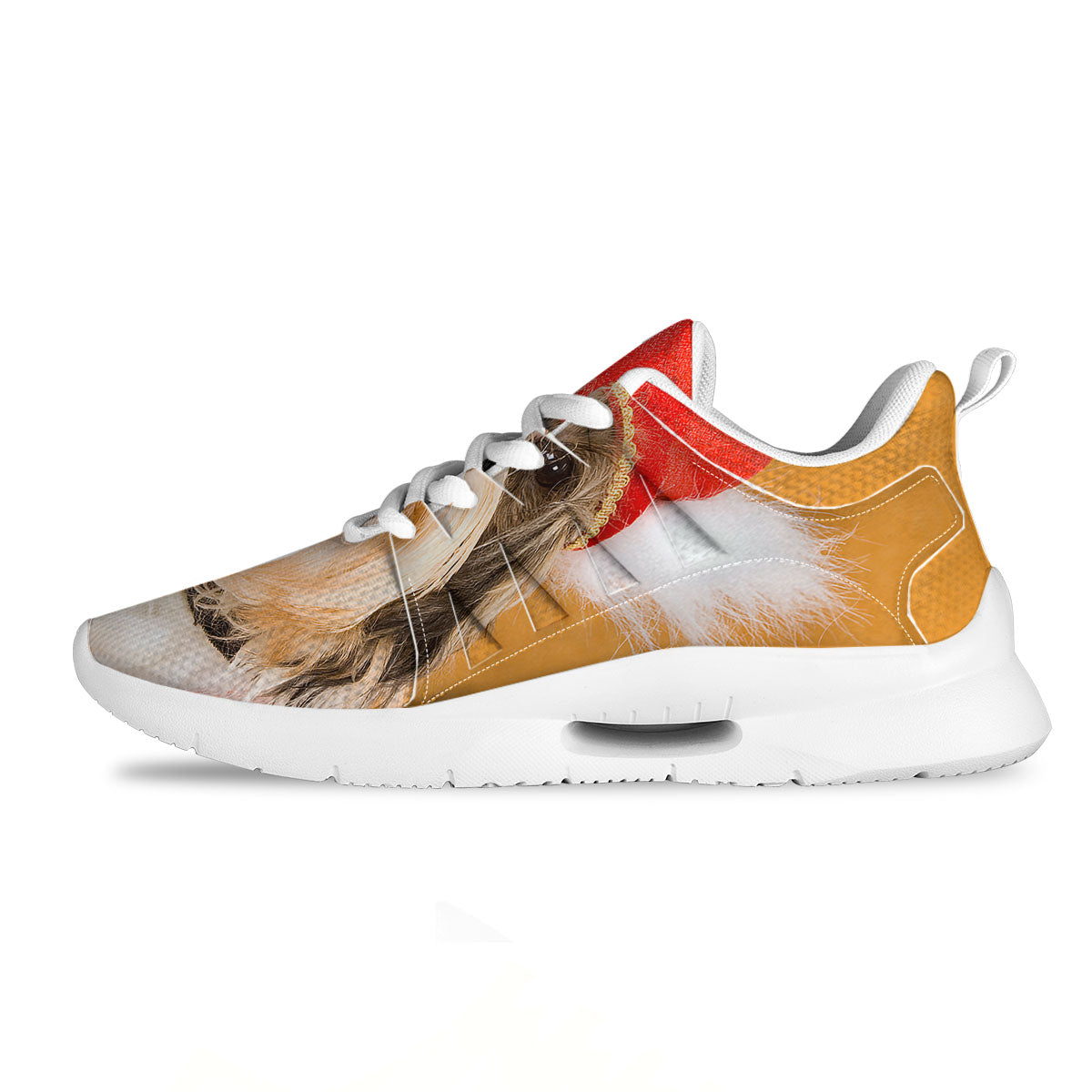 Yorkshire Terrier Red Cap Print Tennis Shoes-grizzshop