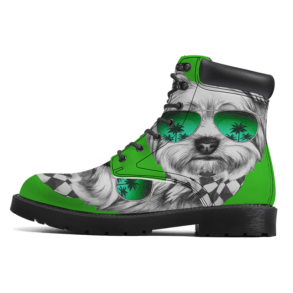 Yorkshire Terrier Sunglasses Print Boots-grizzshop