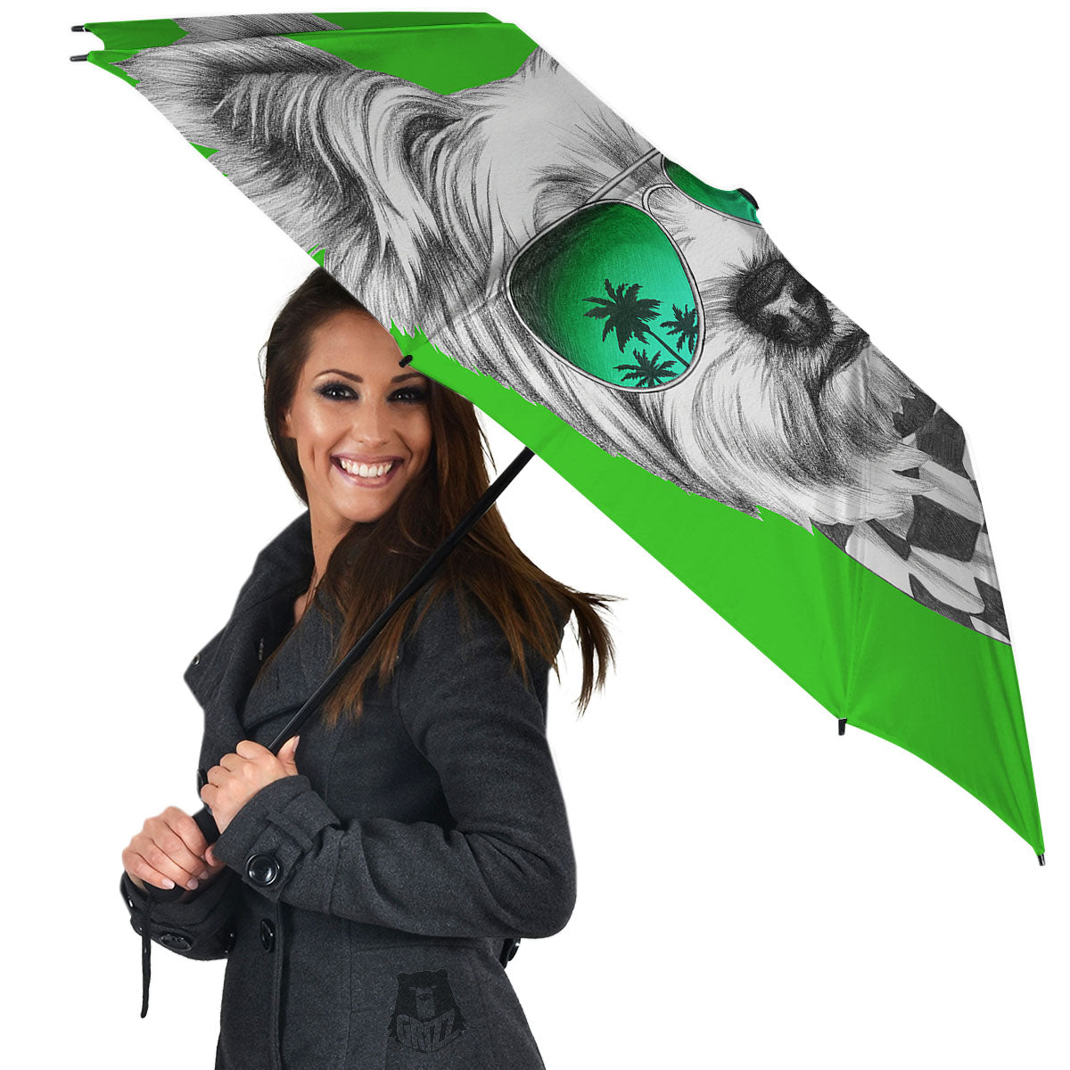 Yorkshire Terrier Sunglasses Print Umbrella-grizzshop
