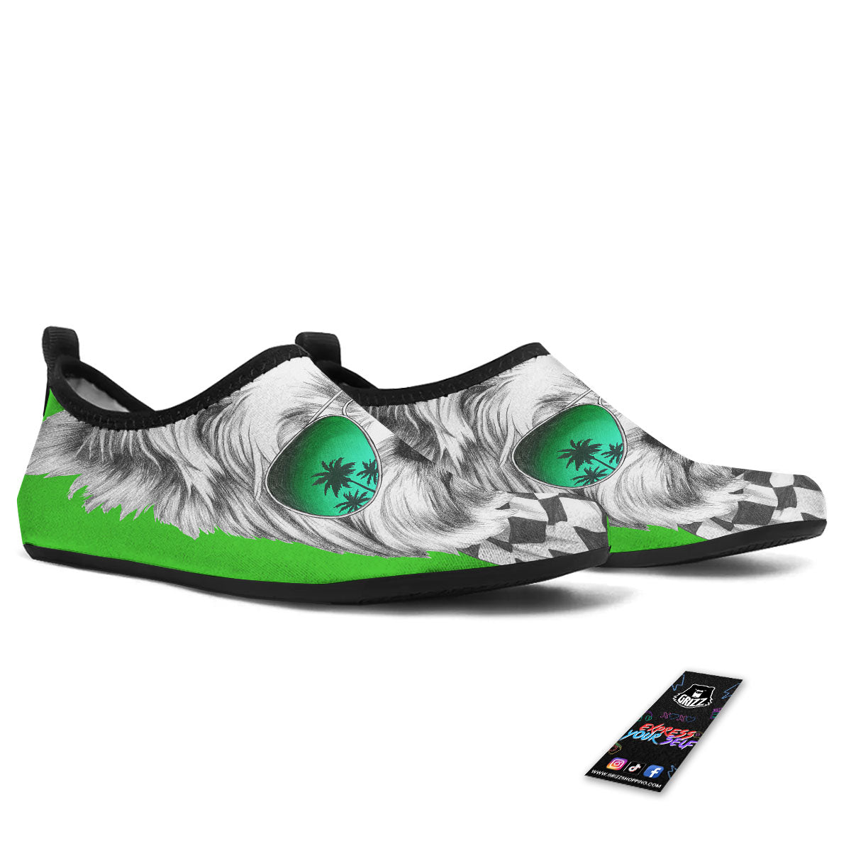Yorkshire Terrier Sunglasses Print Water Shoes-grizzshop