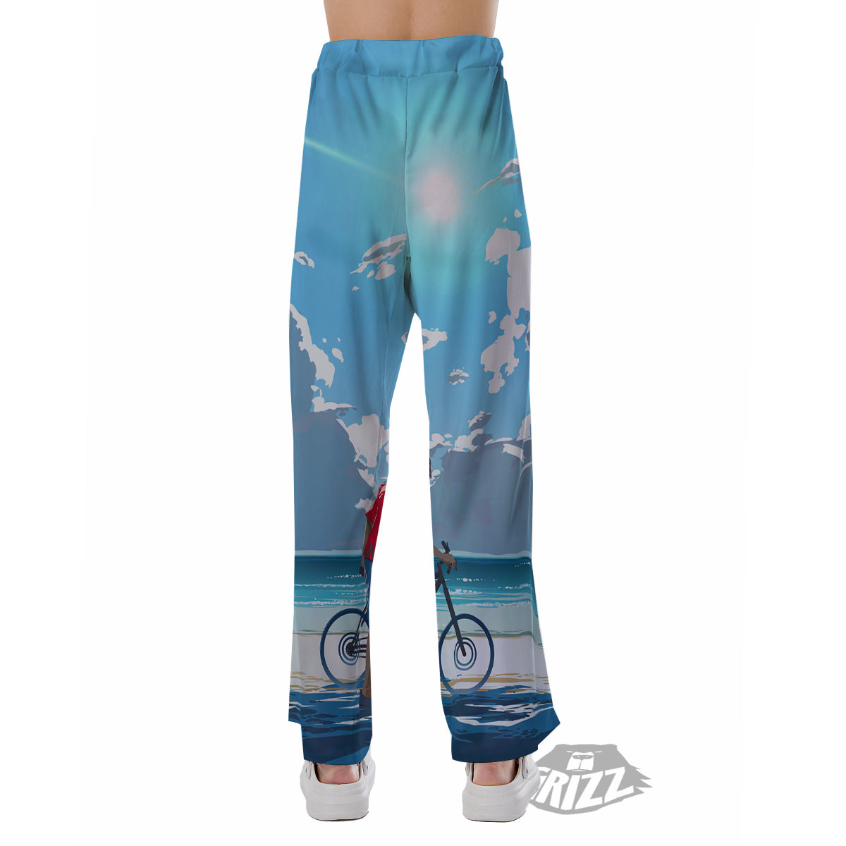 Young Man Looking At The Meteor Print Pajama Pants-grizzshop