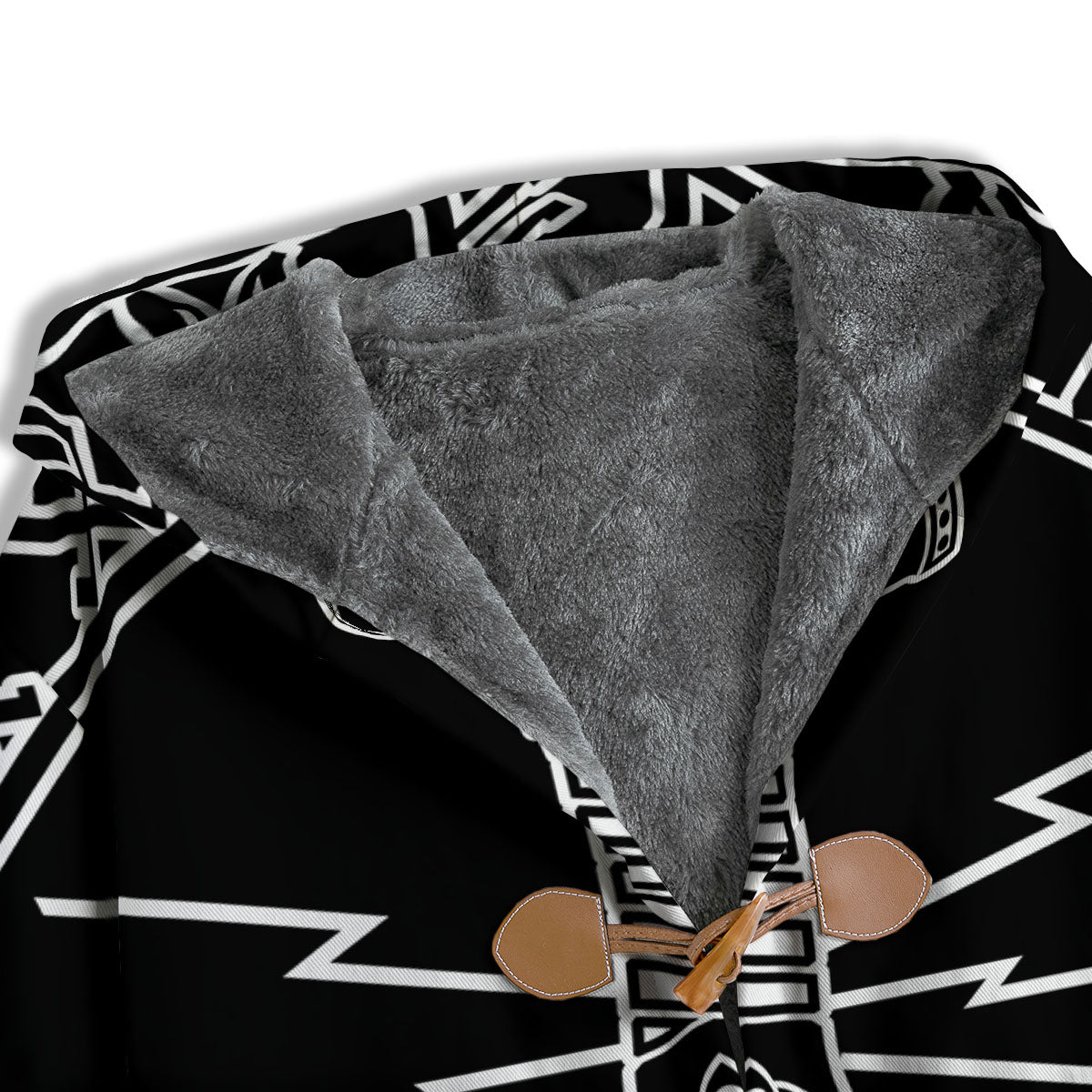 Younger Futhark And Mjolnir Print Men's Windbreaker Jacket-grizzshop