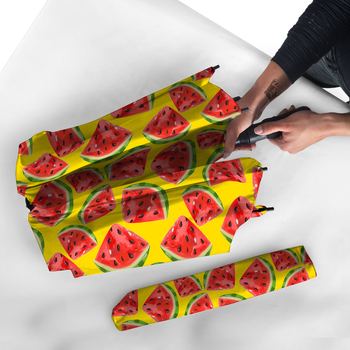 Yummy Watermelon Pieces Print Pattern Umbrella-grizzshop