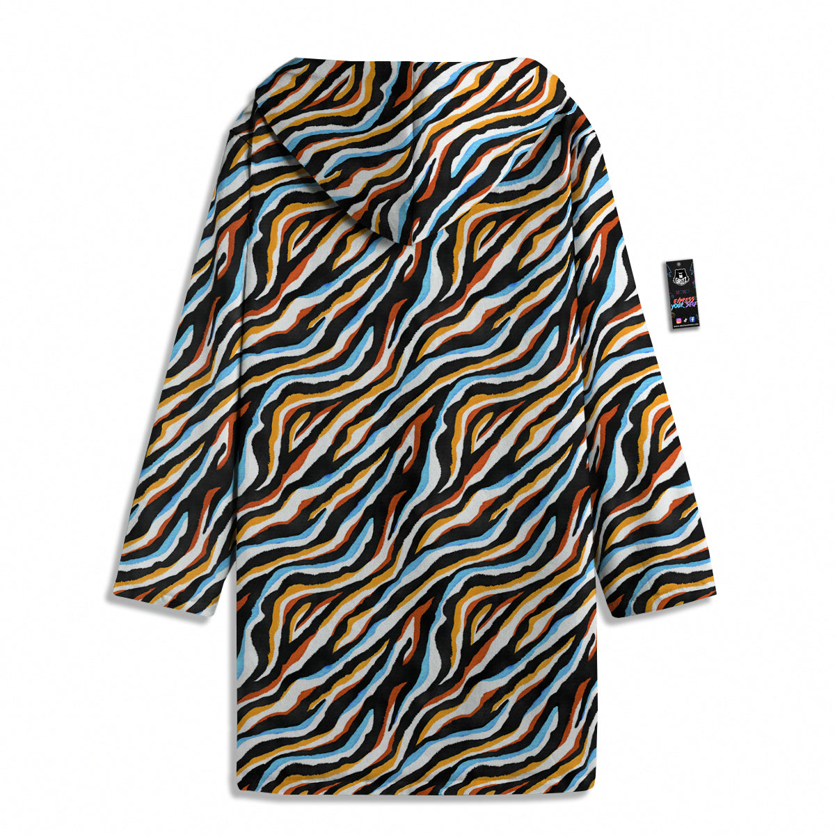 Zebra Abstract Print Pattern Men's Windbreaker Jacket-grizzshop