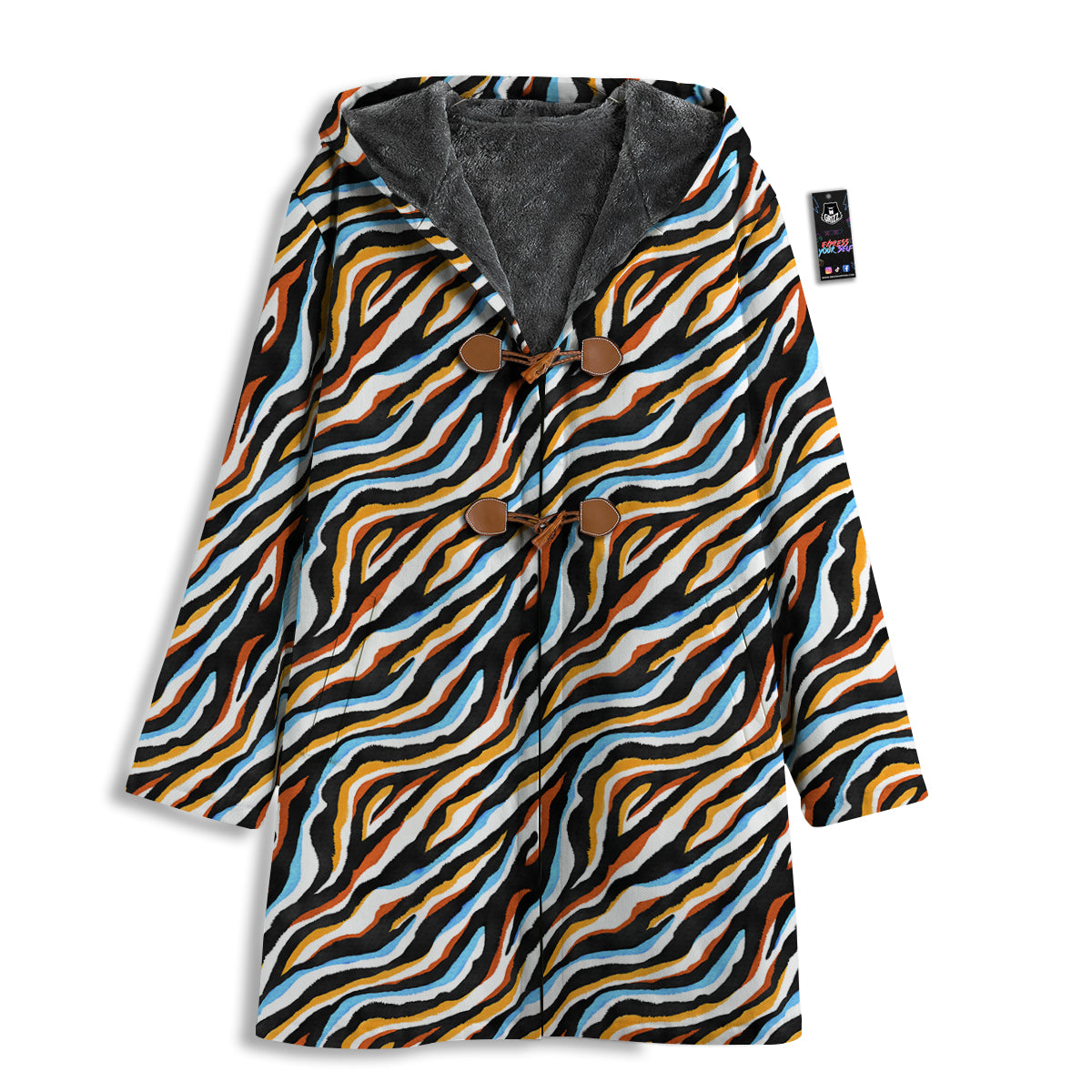 Zebra Abstract Print Pattern Men's Windbreaker Jacket-grizzshop