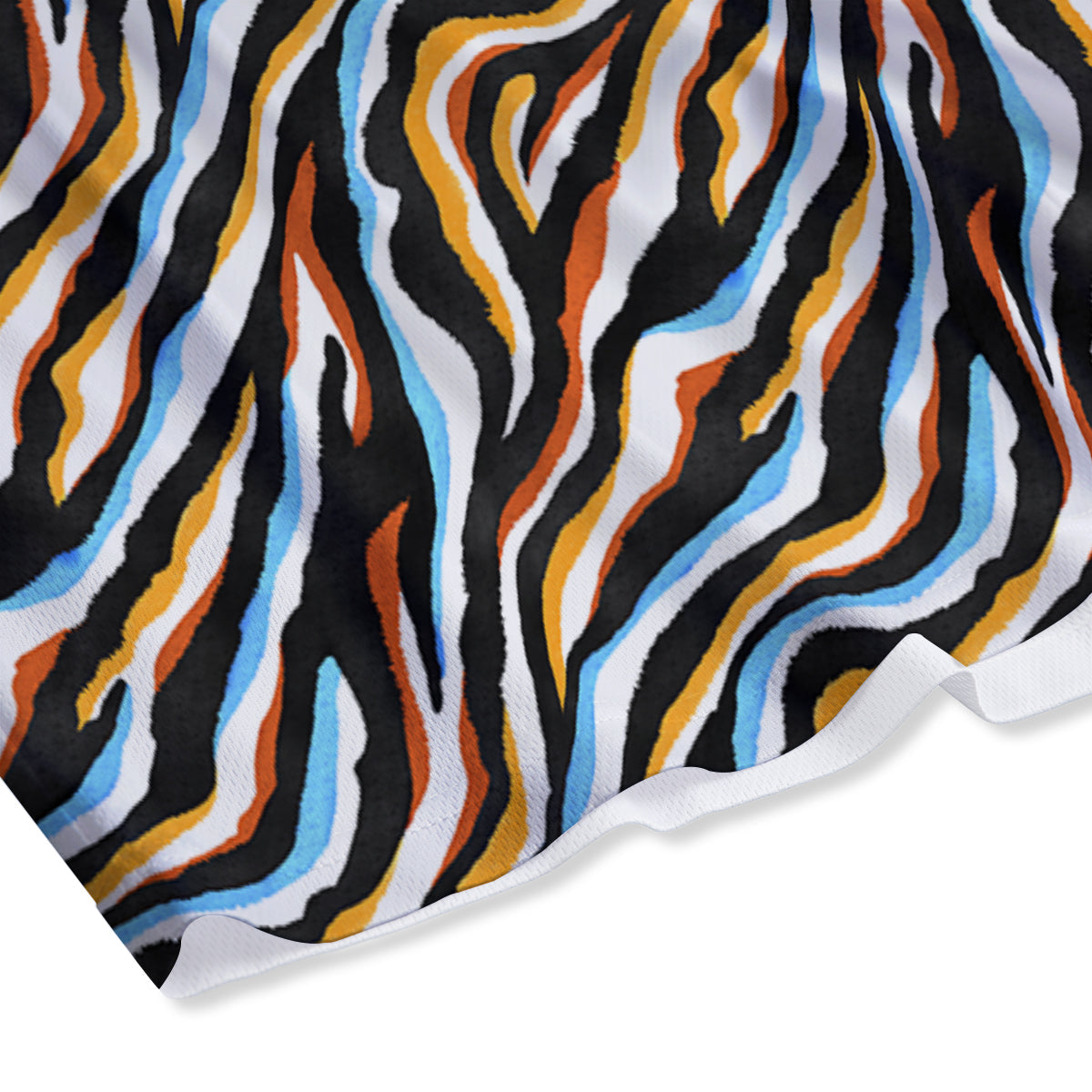 Zebra Abstract Print Pattern Mesh Shorts-grizzshop