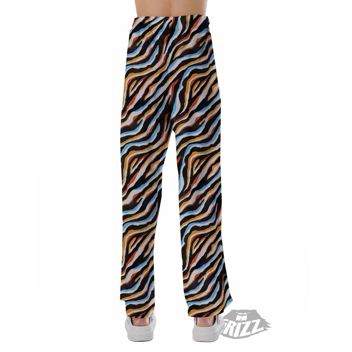 Zebra Abstract Print Pattern Pajama Pants-grizzshop