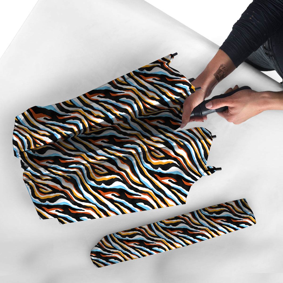 Zebra Abstract Print Pattern Umbrella-grizzshop