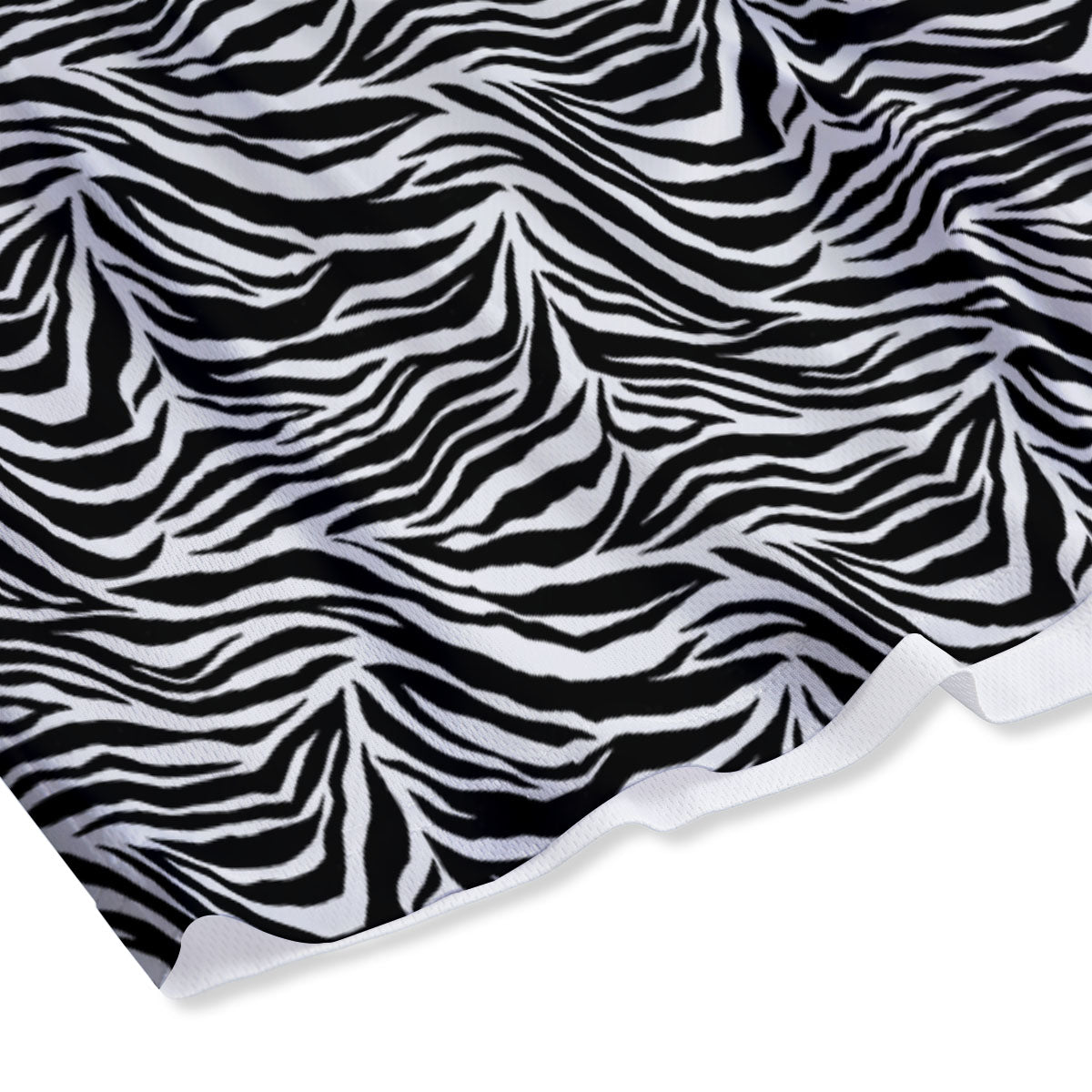 Zebra Black White Print Pattern Mesh Shorts-grizzshop