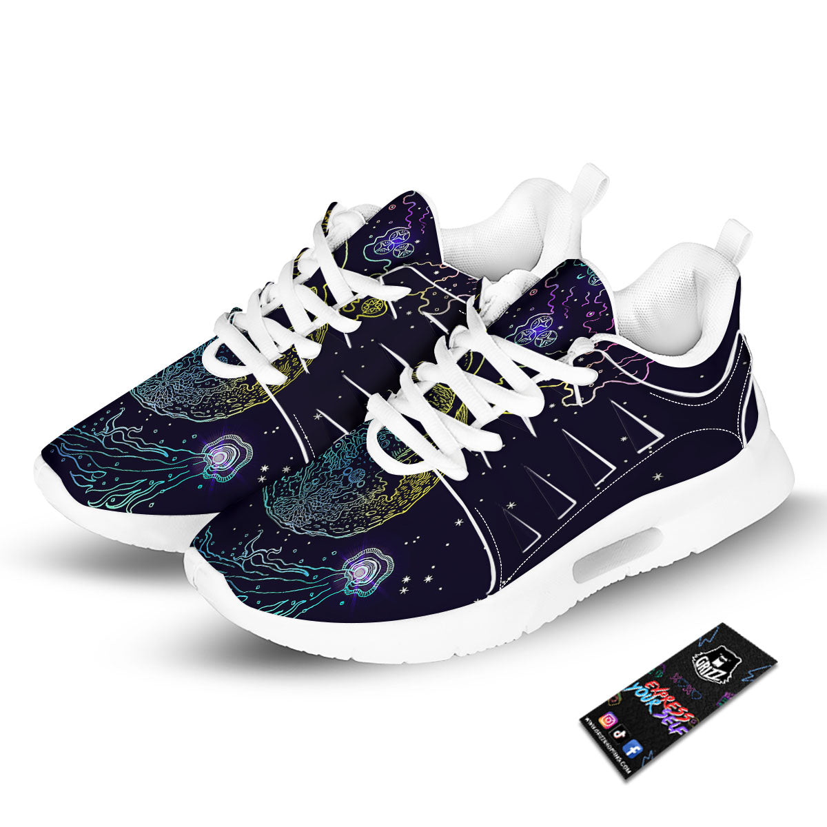Zebra Colorful Print Pattern Tennis Shoes-grizzshop