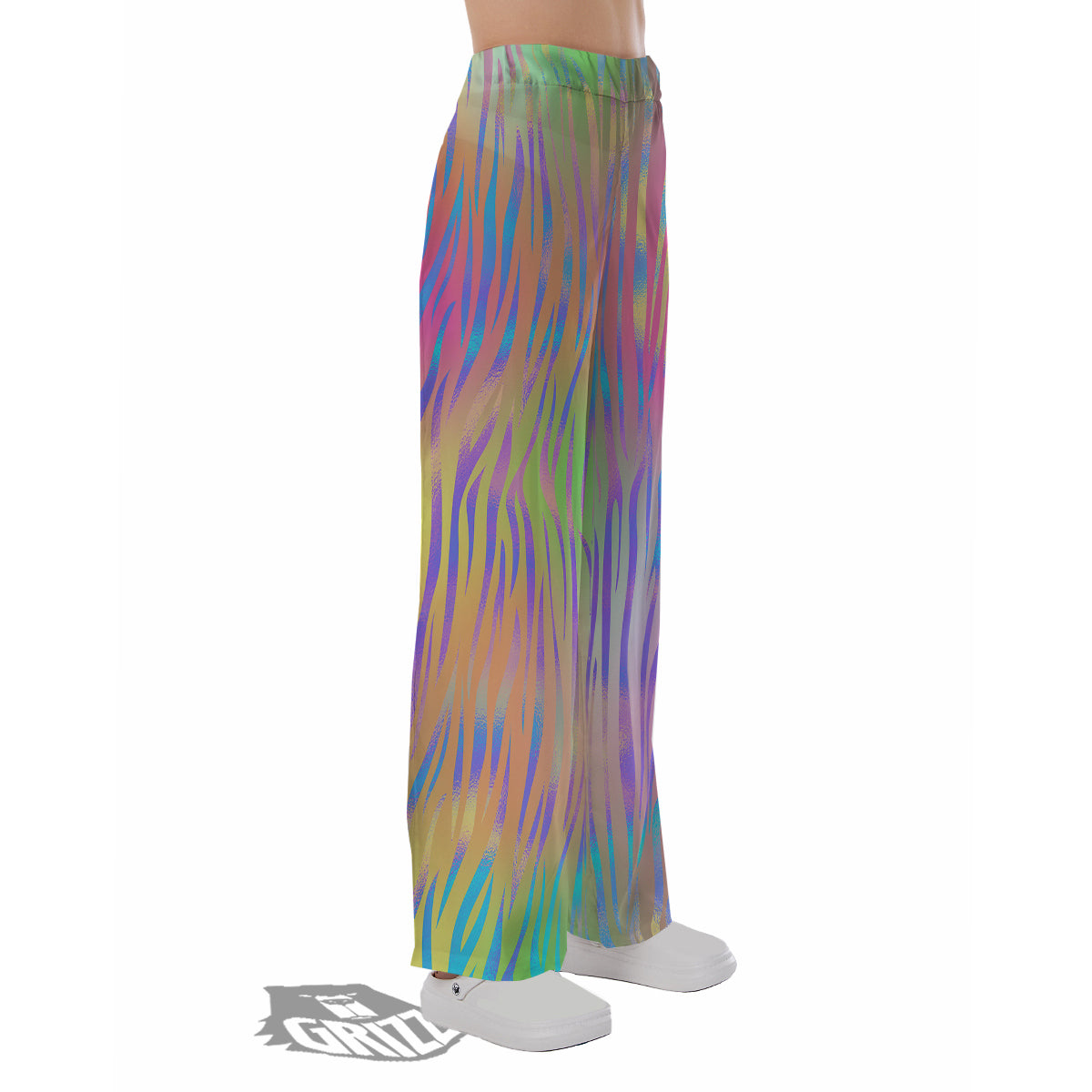 Zebra Pastel Print Pattern Pajama Pants-grizzshop