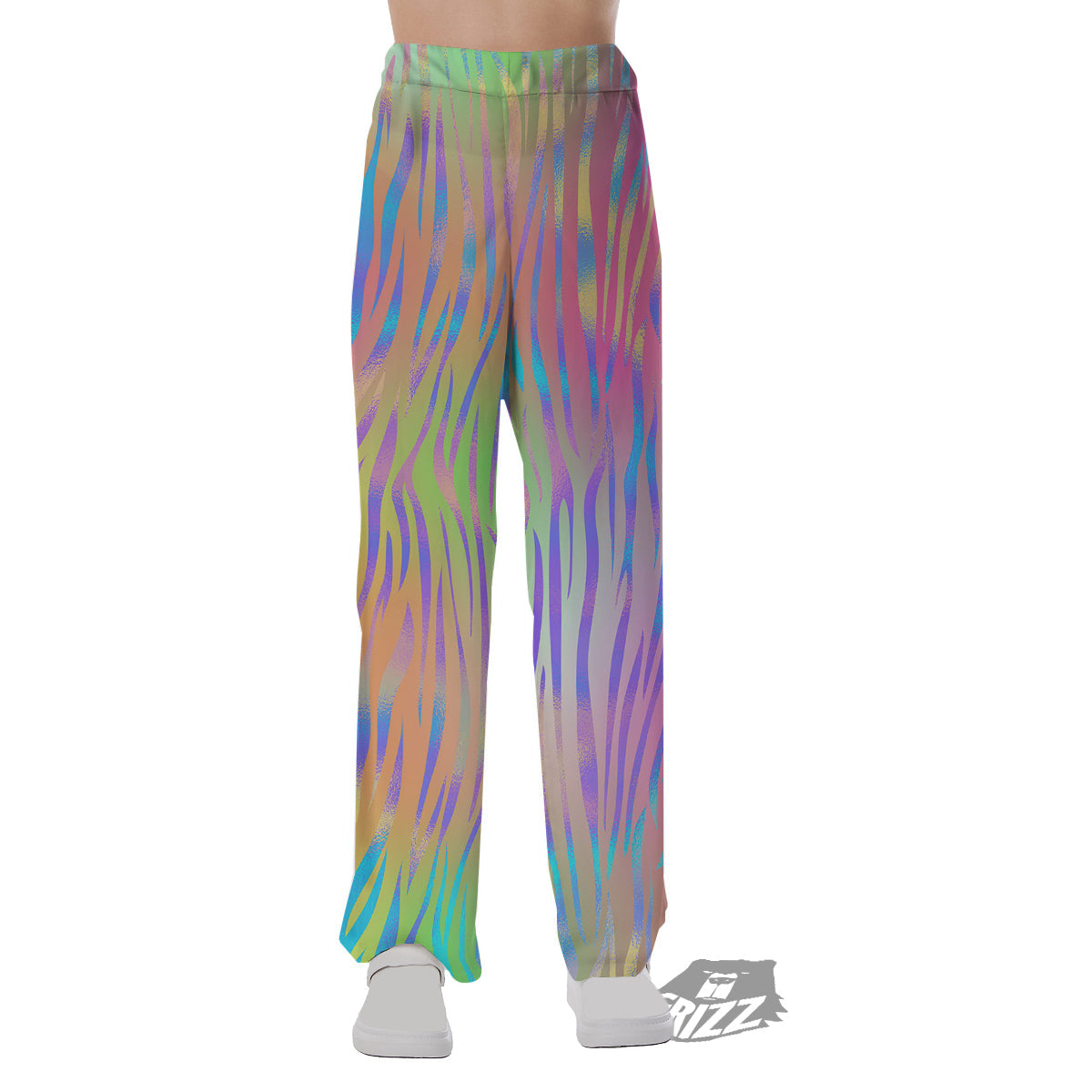 Zebra Pastel Print Pattern Pajama Pants-grizzshop