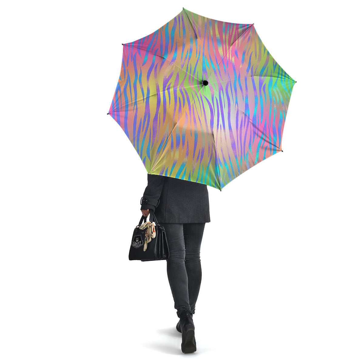 Zebra Pastel Print Pattern Umbrella-grizzshop