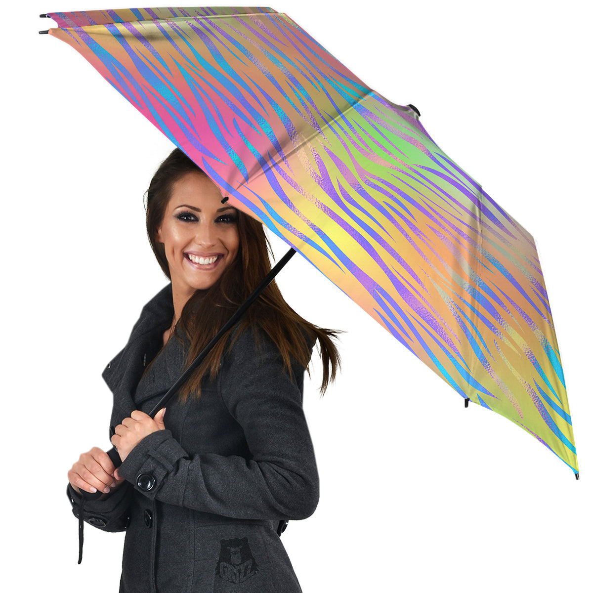 Zebra Pastel Print Pattern Umbrella-grizzshop