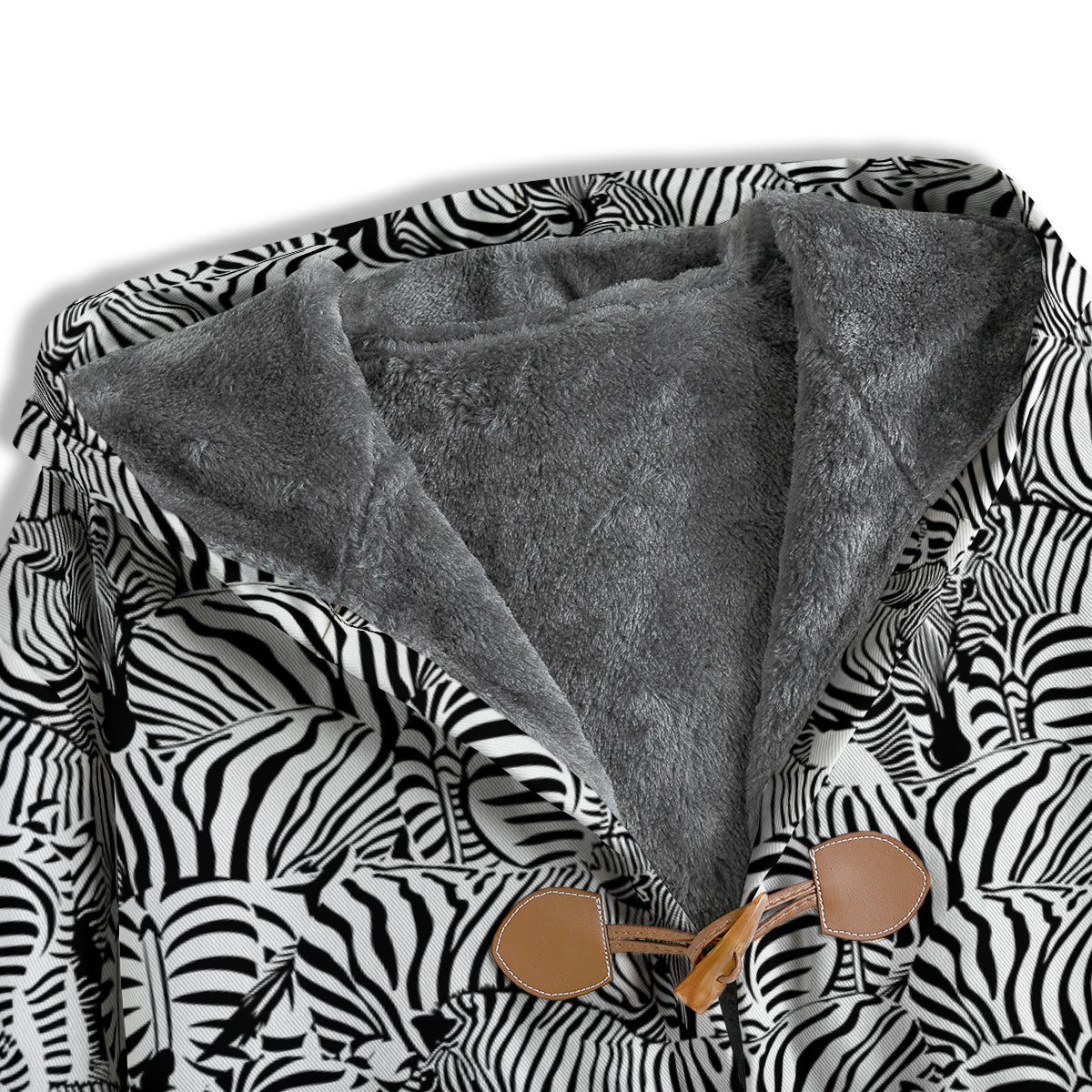 Zebra Striped Black And White Print Pattern Men's Windbreaker Jacket-grizzshop