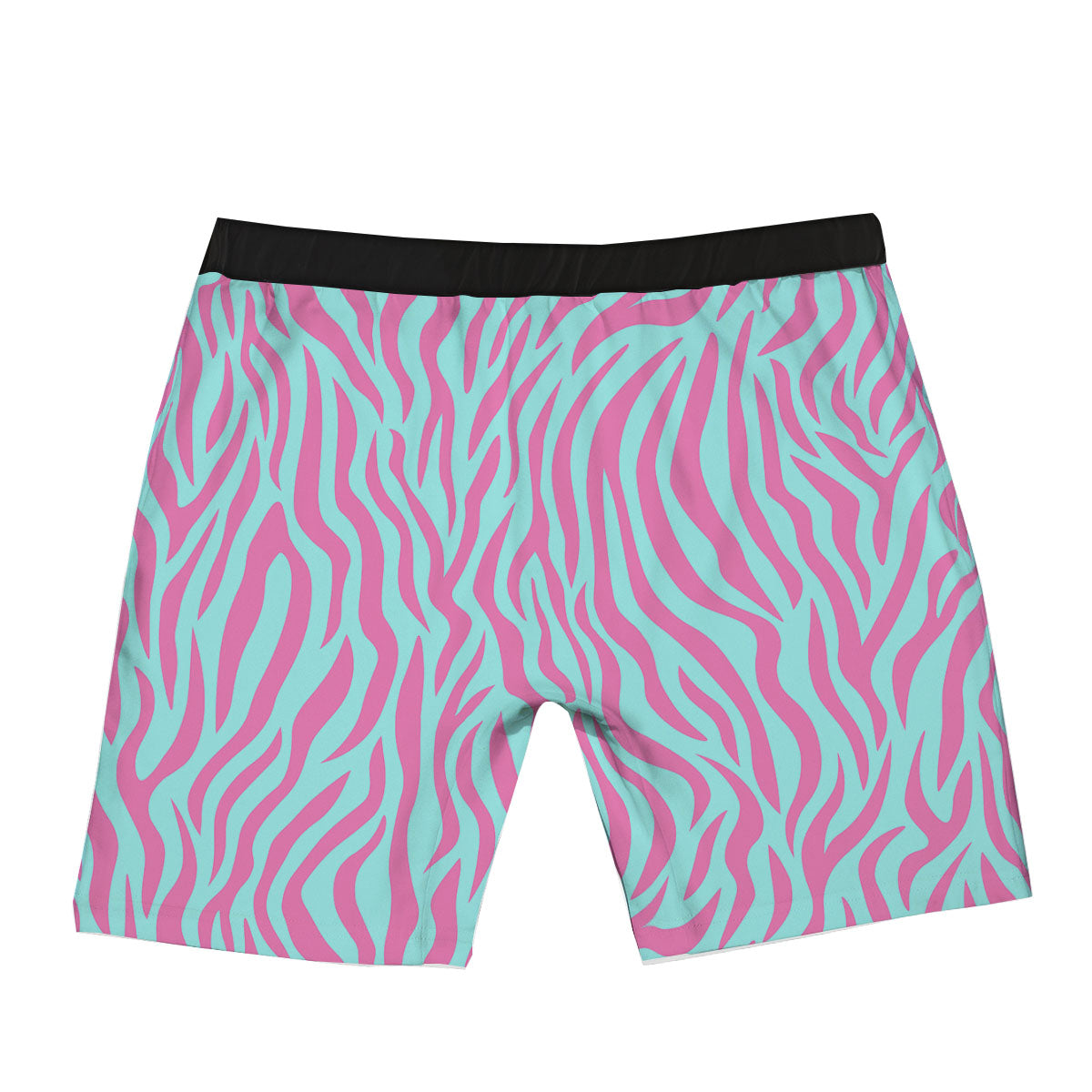 Zebra Stripes Blue And Pink Print Boxer Briefs-grizzshop