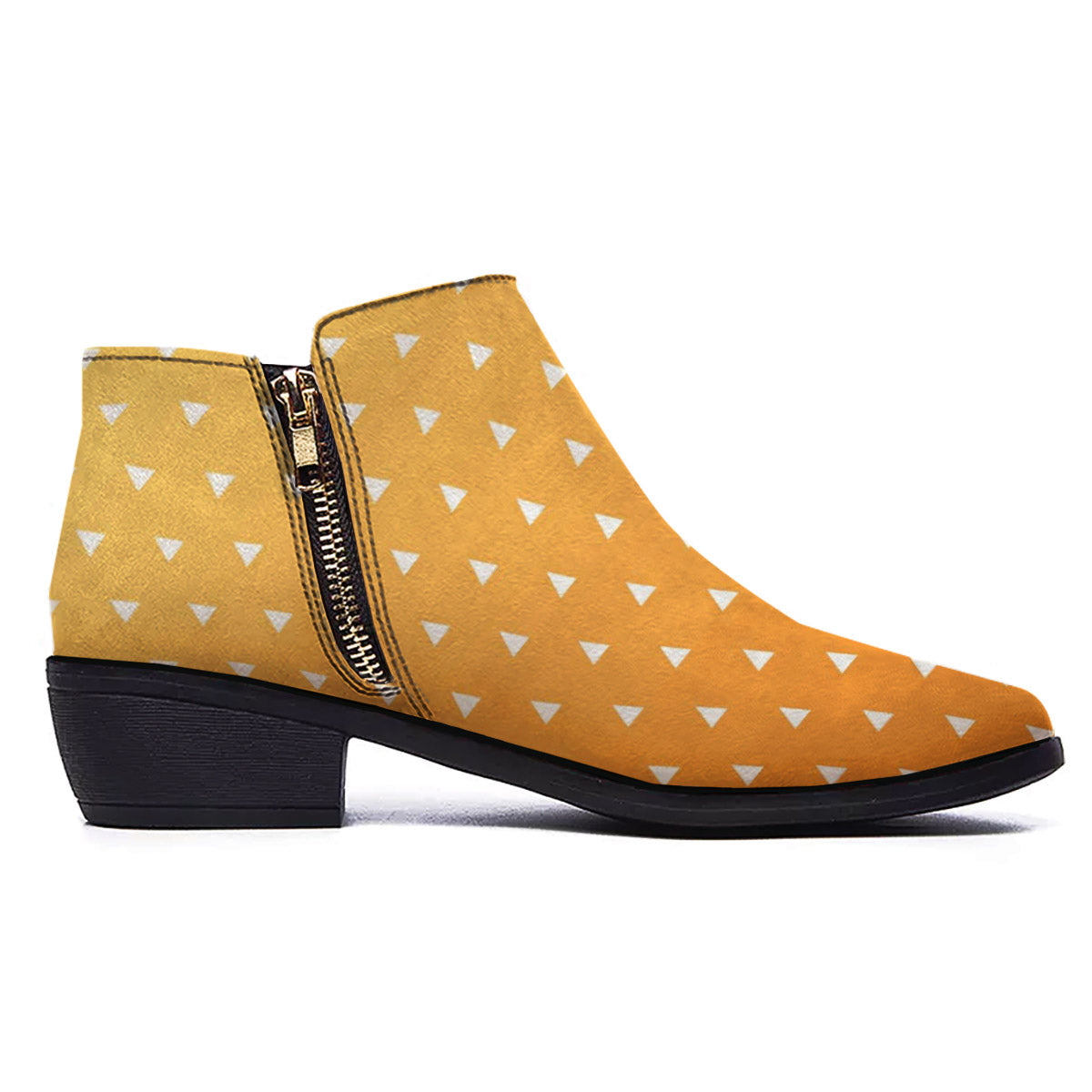 Zenitsu Print Pattern Ankle Boots-grizzshop