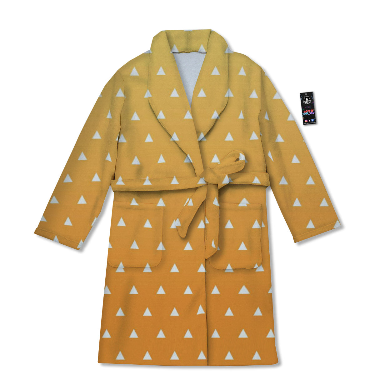 Zenitsu Print Pattern Bathrobe-grizzshop