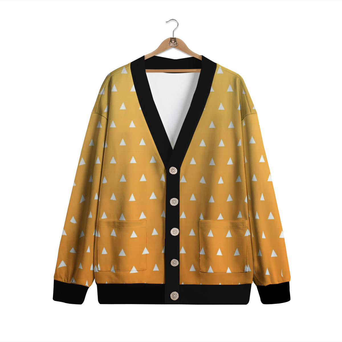 Zenitsu Print Pattern Cardigan-grizzshop