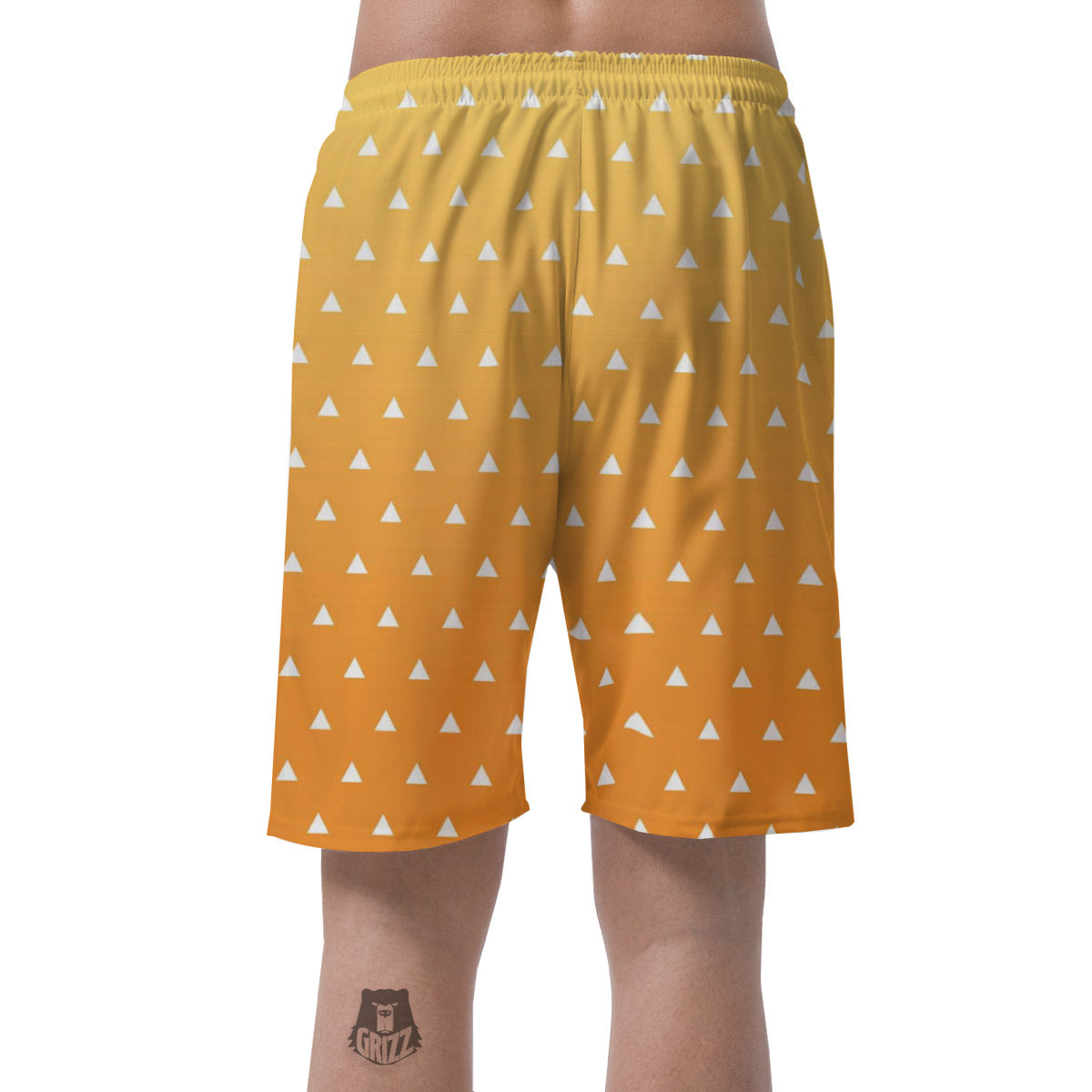 Zenitsu Print Pattern Men's Shorts-grizzshop