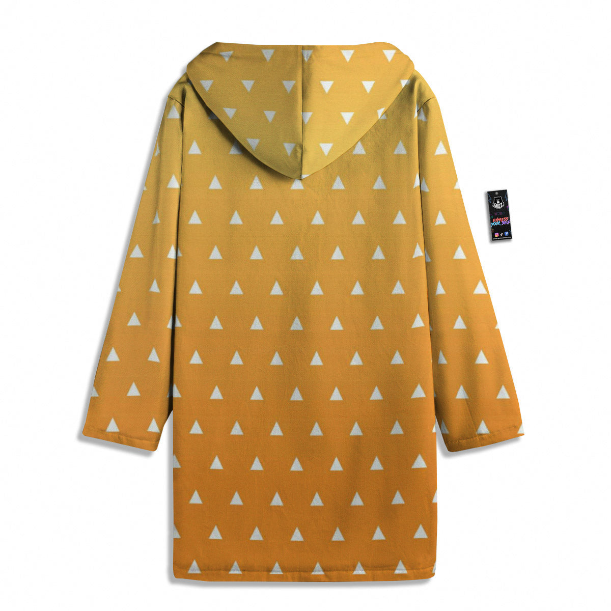 Zenitsu Print Pattern Men's Windbreaker Jacket-grizzshop