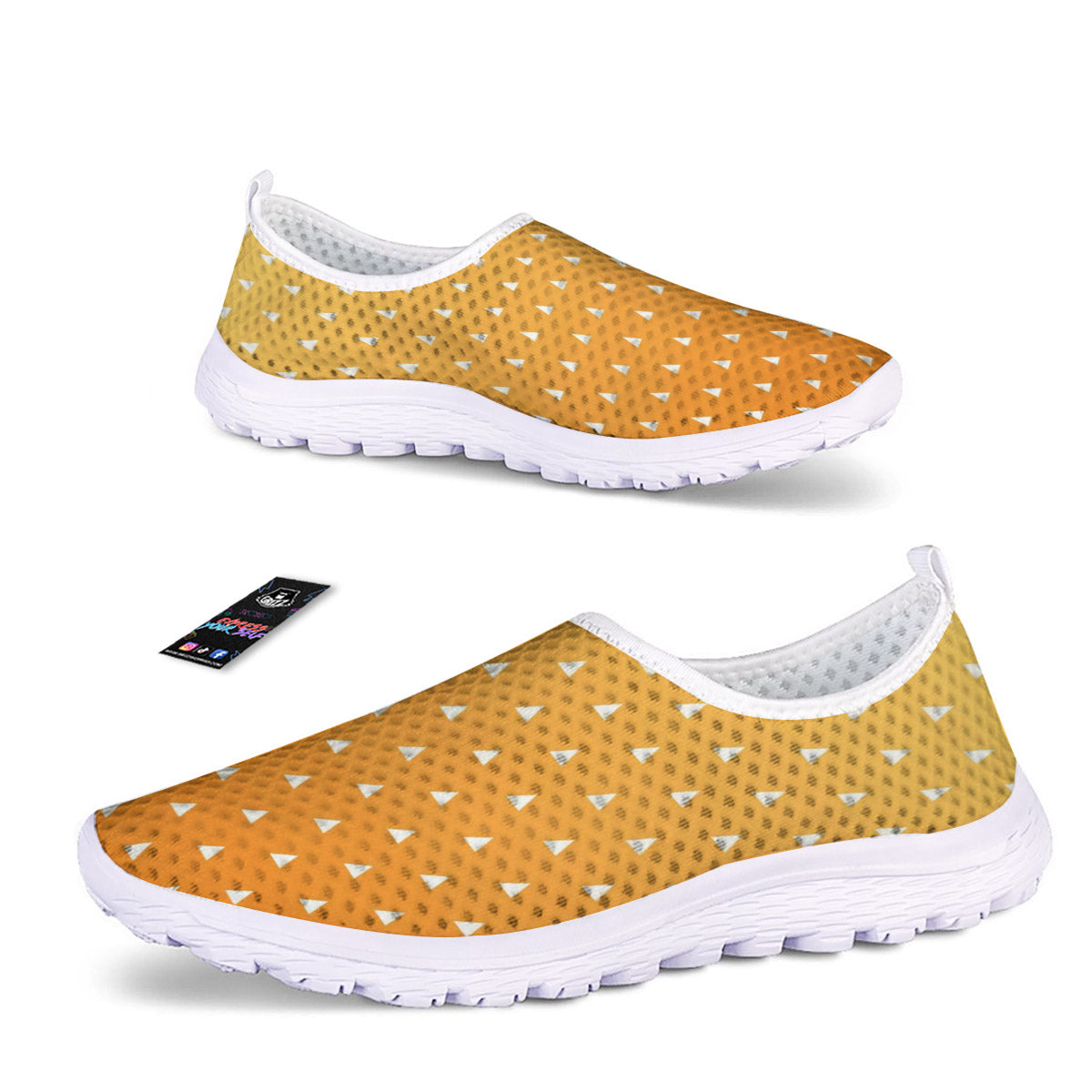 Zenitsu Print Pattern Nurse Shoes-grizzshop