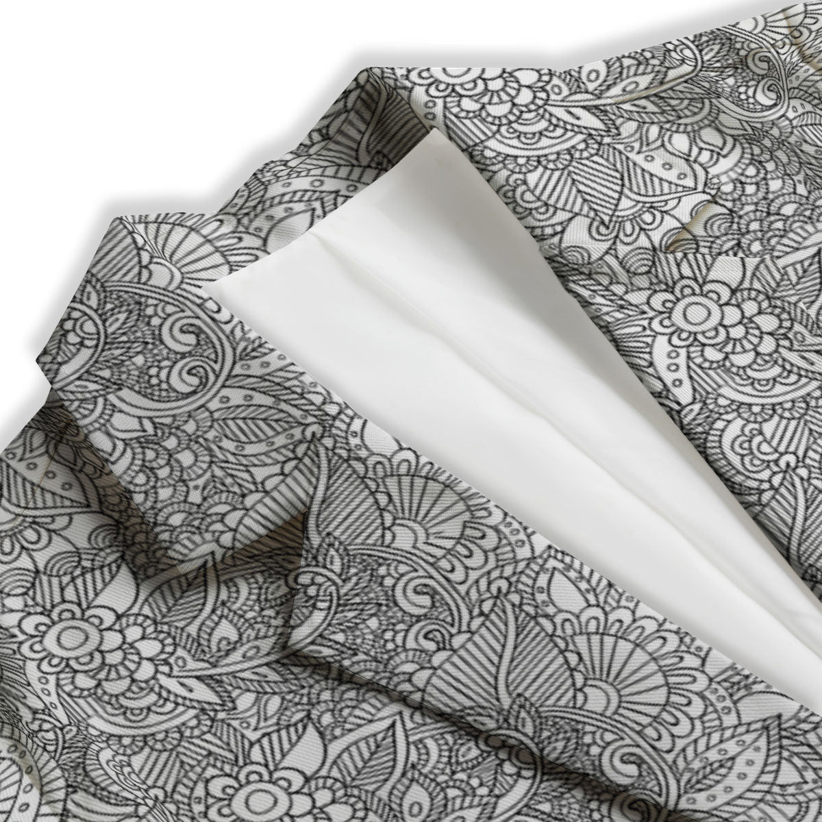 Zentangle Ethnic Print Pattern Women's Blazer-grizzshop