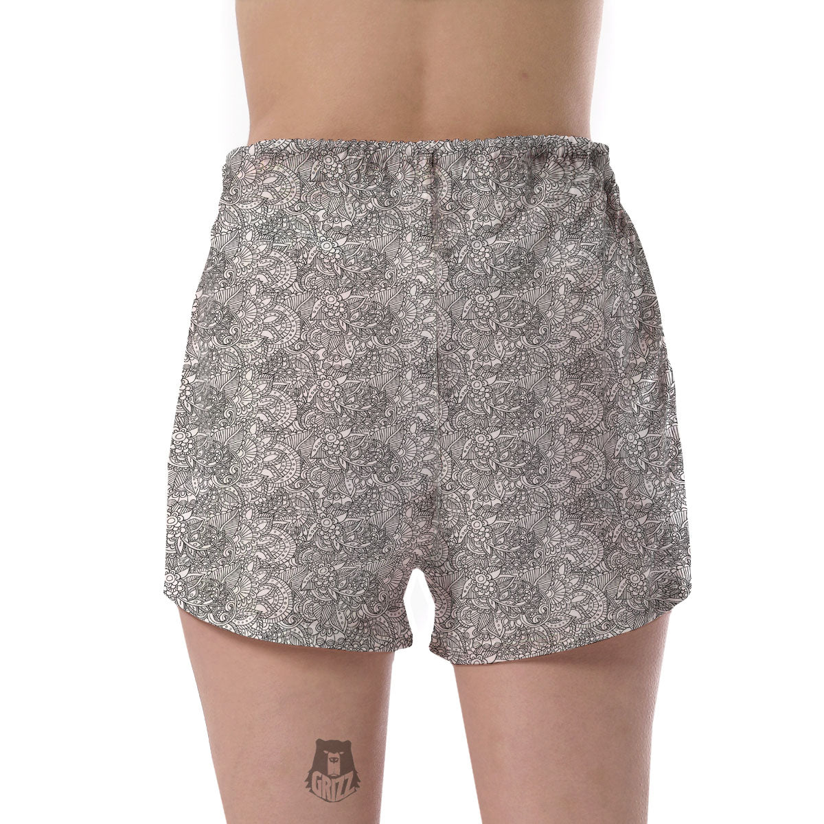 Zentangle Ethnic Print Pattern Women's Shorts-grizzshop