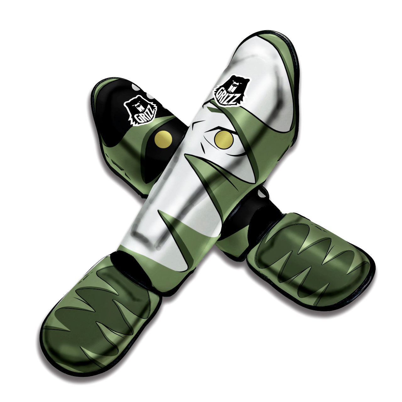 Zetsu Akatsuki Muay Thai Shin Guards-grizzshop