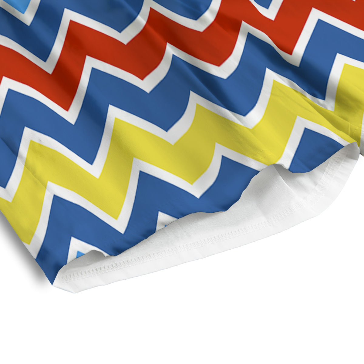 Zigzag Autism Awareness Color Print Pattern Men's Athletic Shorts