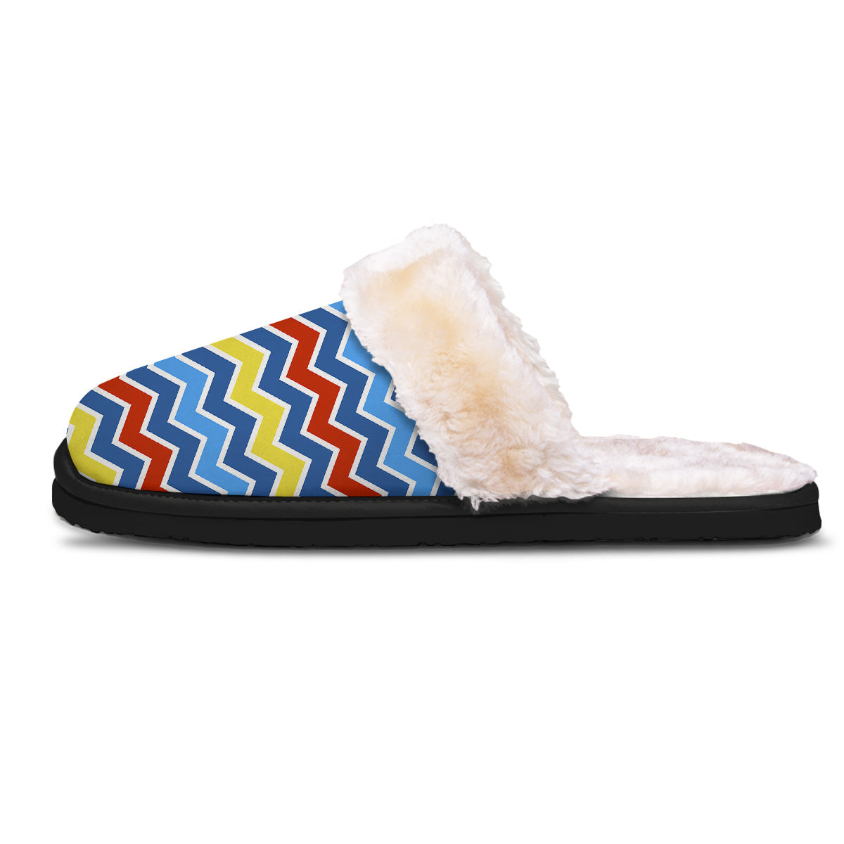 Zigzag Autism Awareness Color Print Pattern Slippers-grizzshop