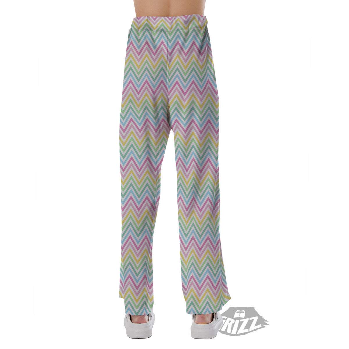 Zigzag Colorful Print Pattern Pajama Pants-grizzshop