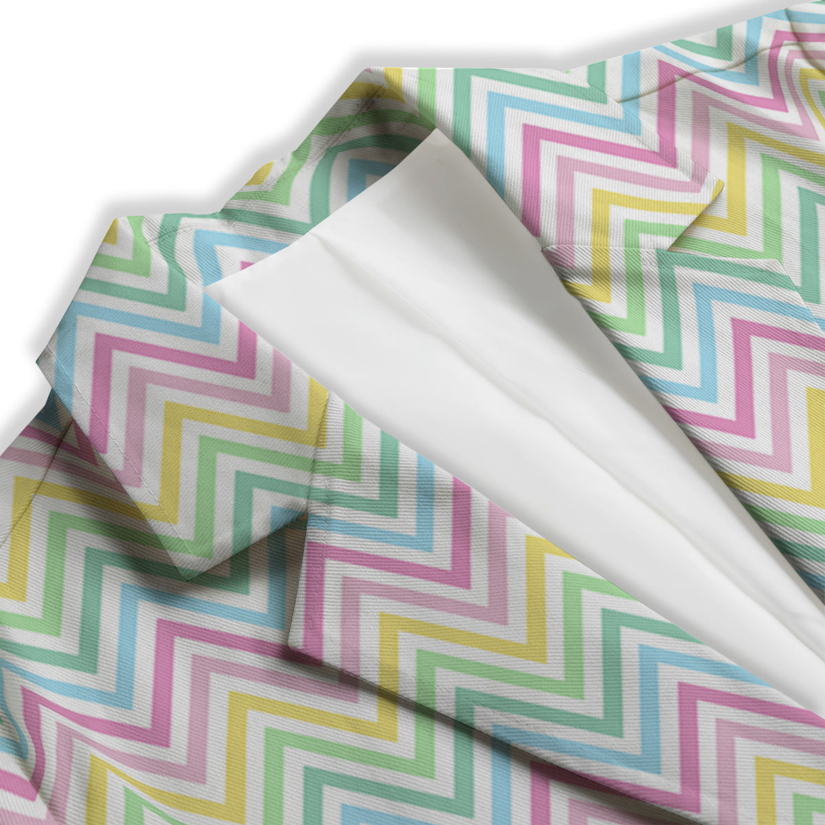 Zigzag Colorful Print Pattern Women's Blazer-grizzshop