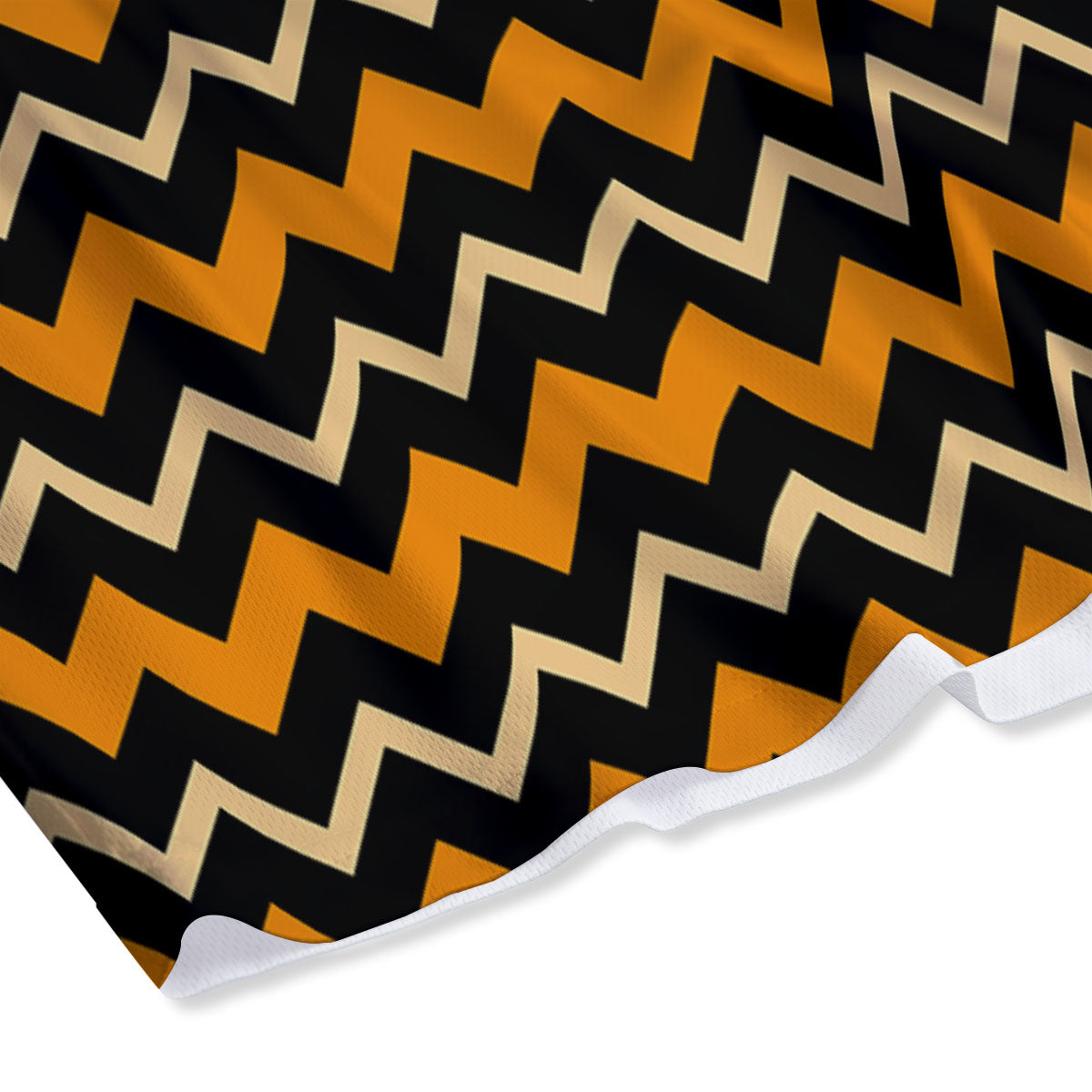 Zigzag Halloween Print Pattern Mesh Shorts
