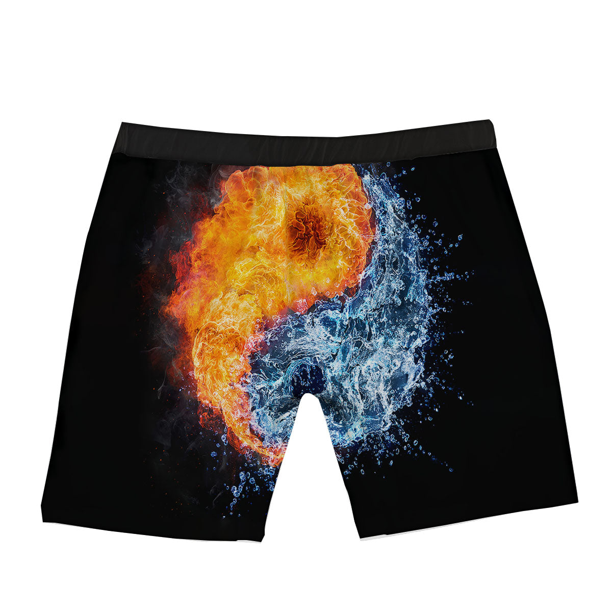 Zigzag White And Blue Print Pattern Boxer Briefs-grizzshop