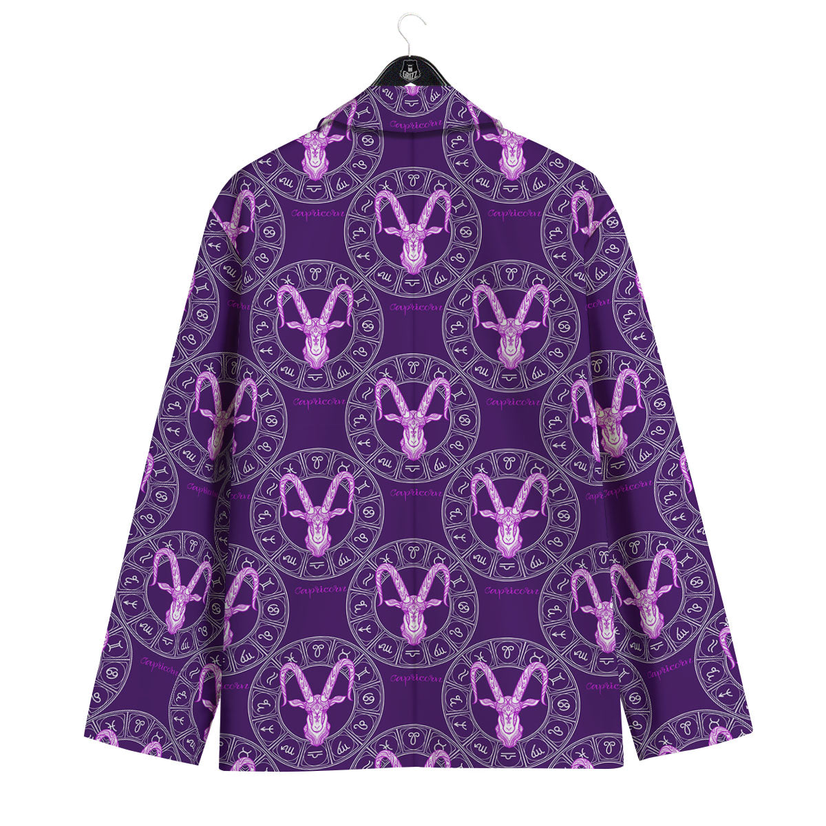 Zodiac Capricorn Purple Print Pattern Men's Sport Coat-grizzshop