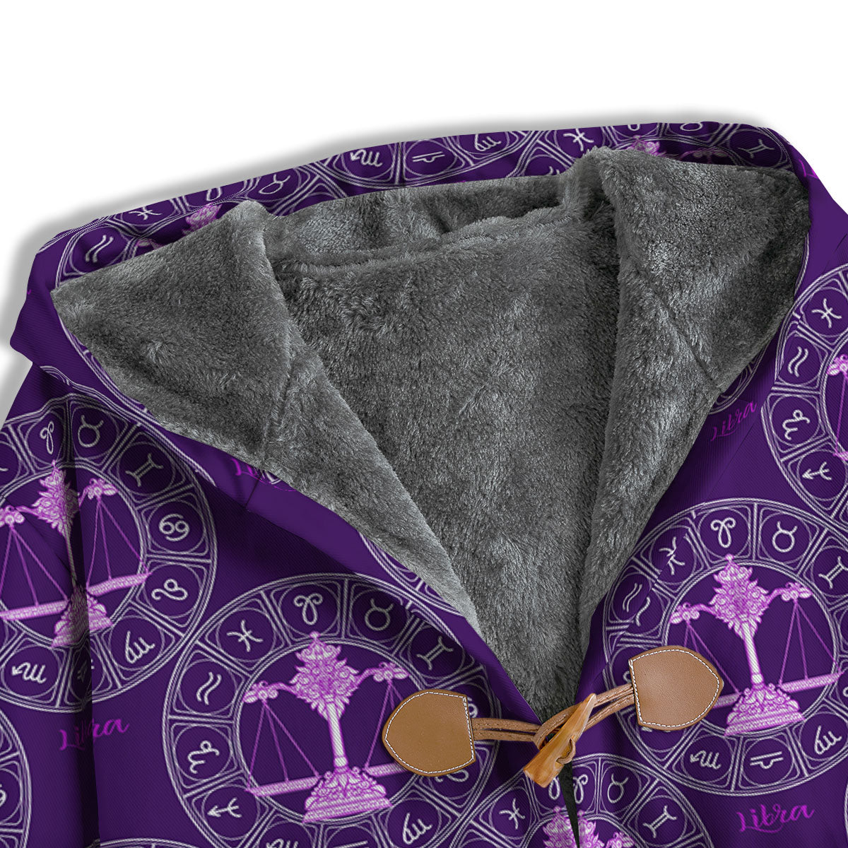 Zodiac Libra Purple Print Pattern Men's Windbreaker Jacket-grizzshop