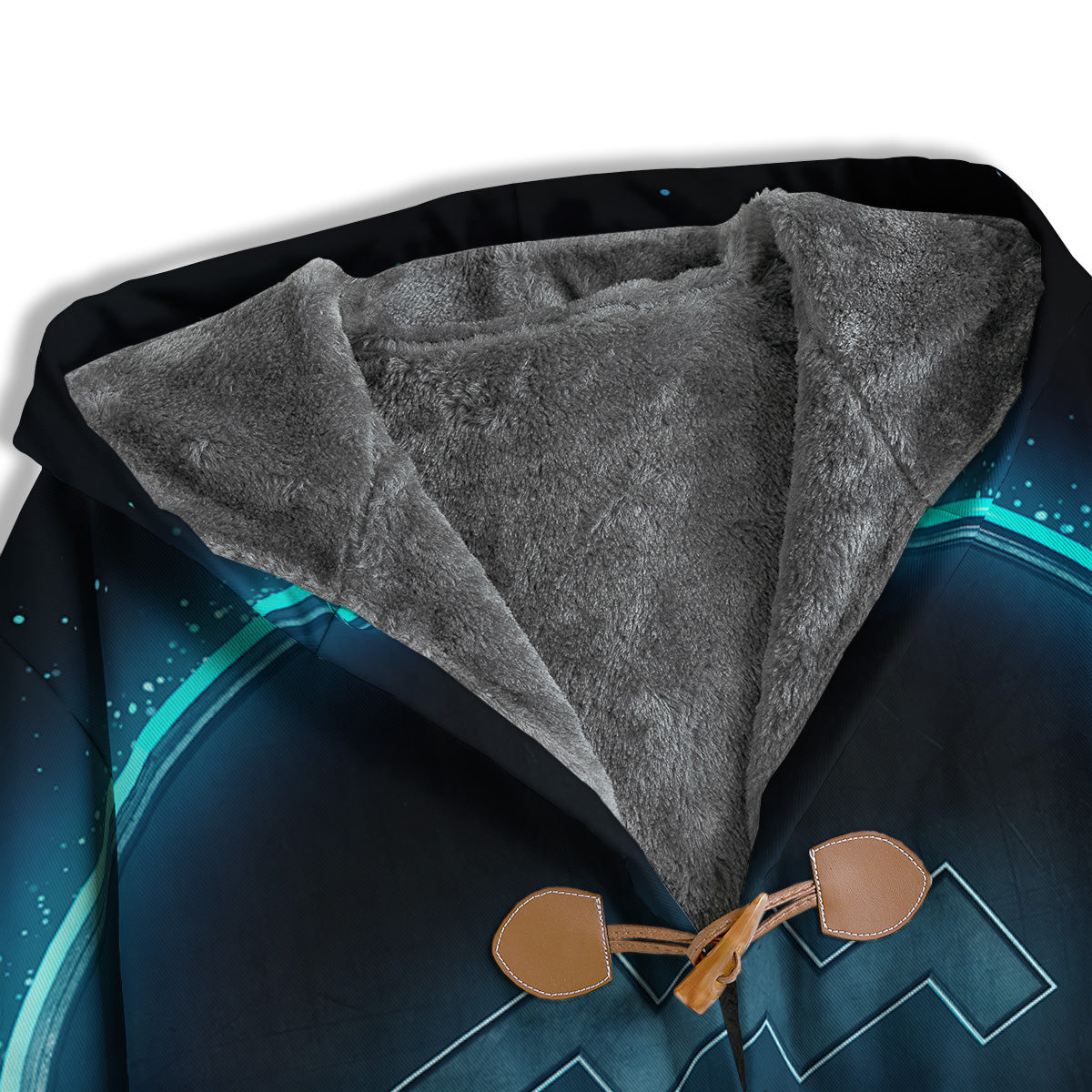 Zodiac Sign Blue Aquarius Print Men's Windbreaker Jacket