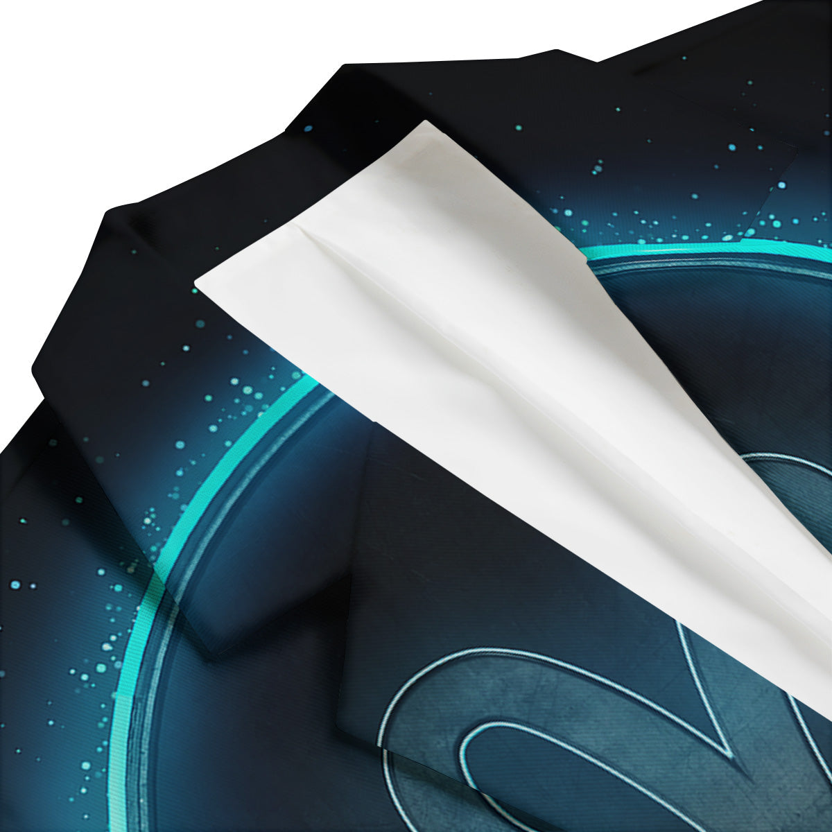 Zodiac Sign Blue Aries Print Men's Blazer-grizzshop