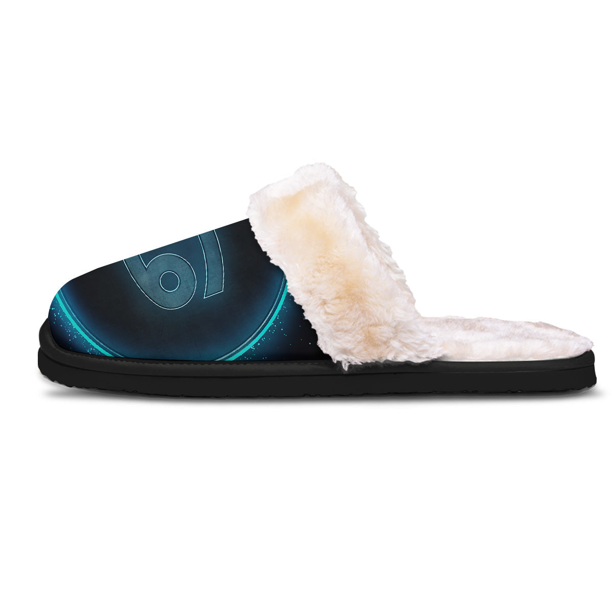 Zodiac Sign Blue Cancer Print Slippers-grizzshop
