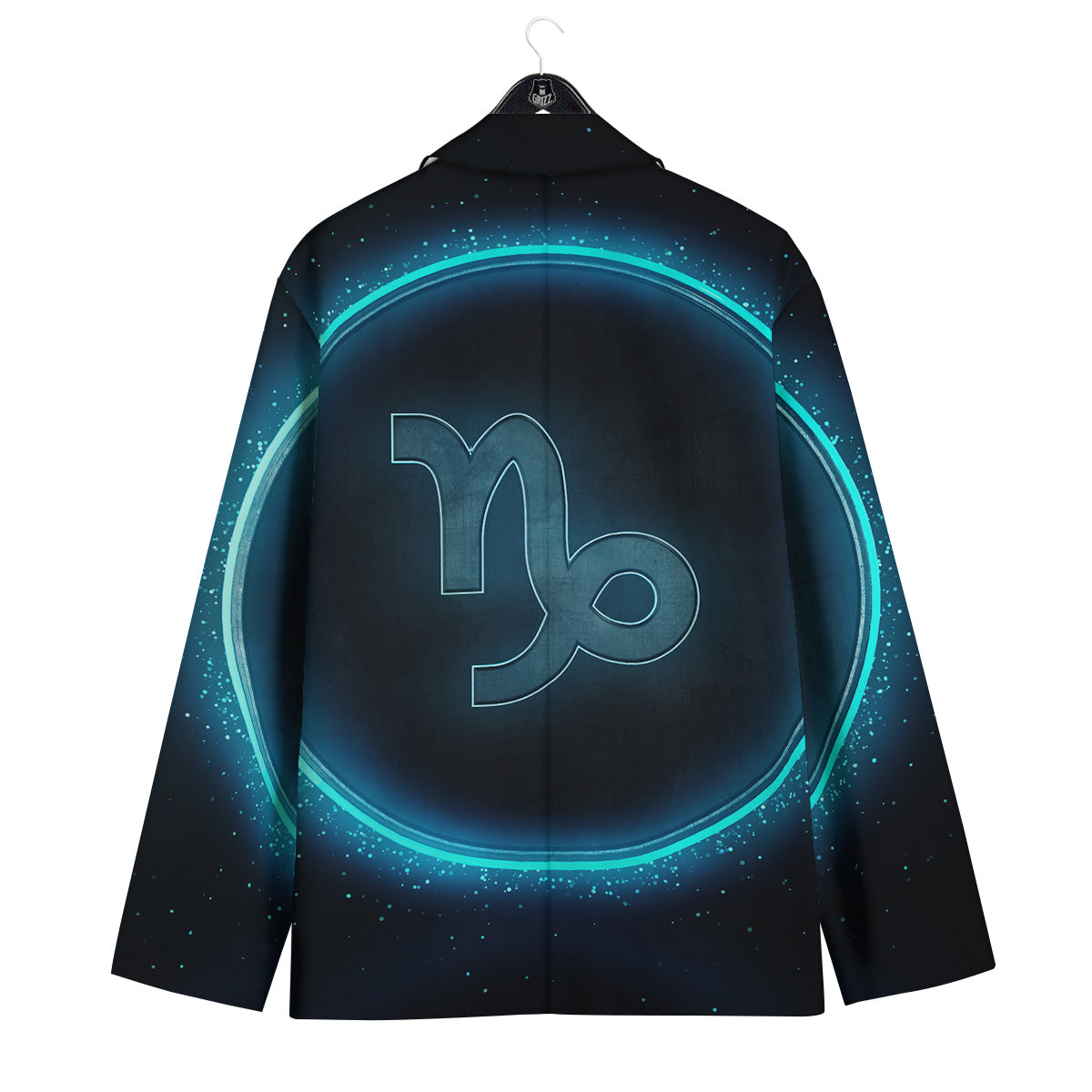 Zodiac Sign Blue Capricorn Print Men's Sport Coat-grizzshop