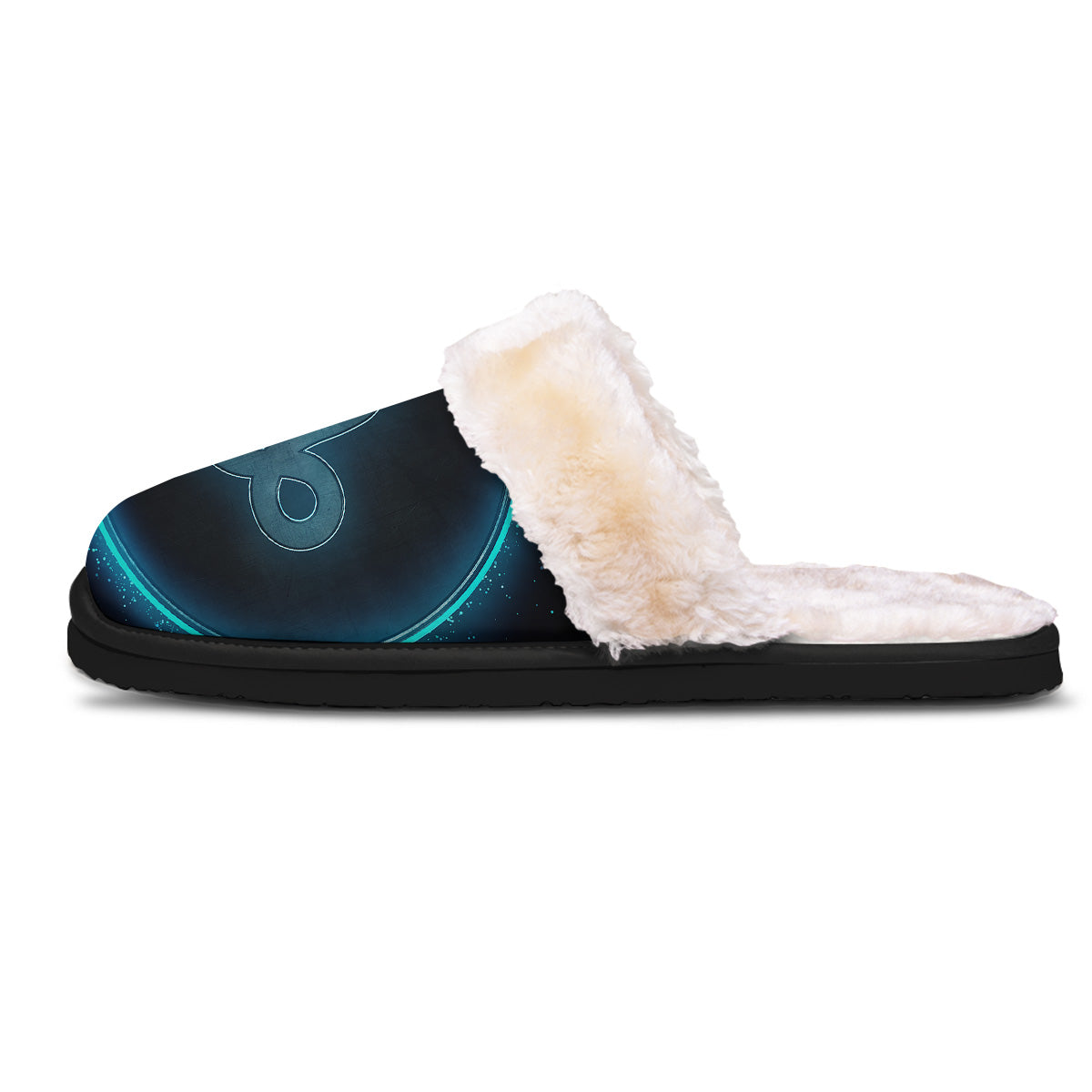 Zodiac Sign Blue Capricorn Print Slippers-grizzshop