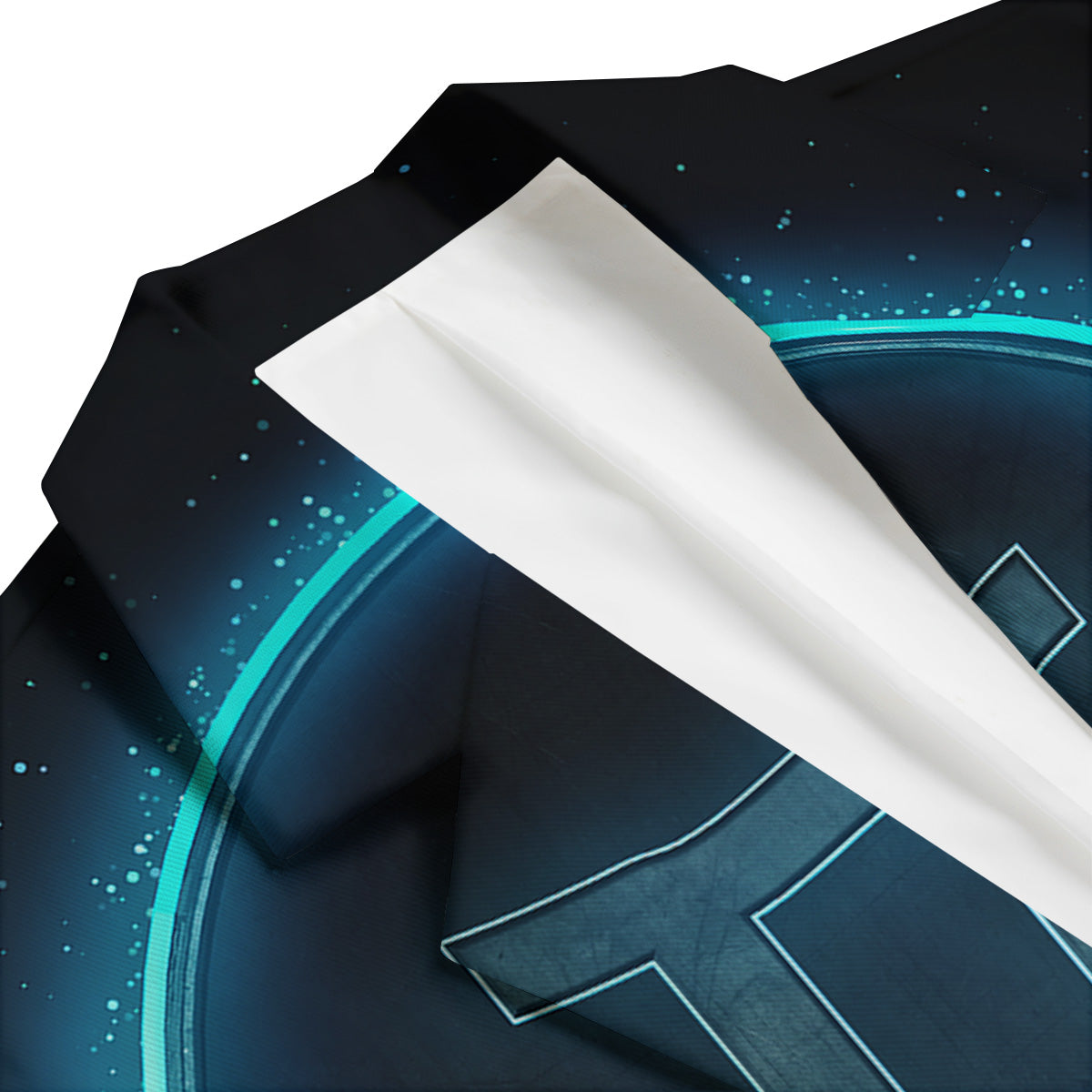 Zodiac Sign Blue Gemini Print Men's Blazer-grizzshop