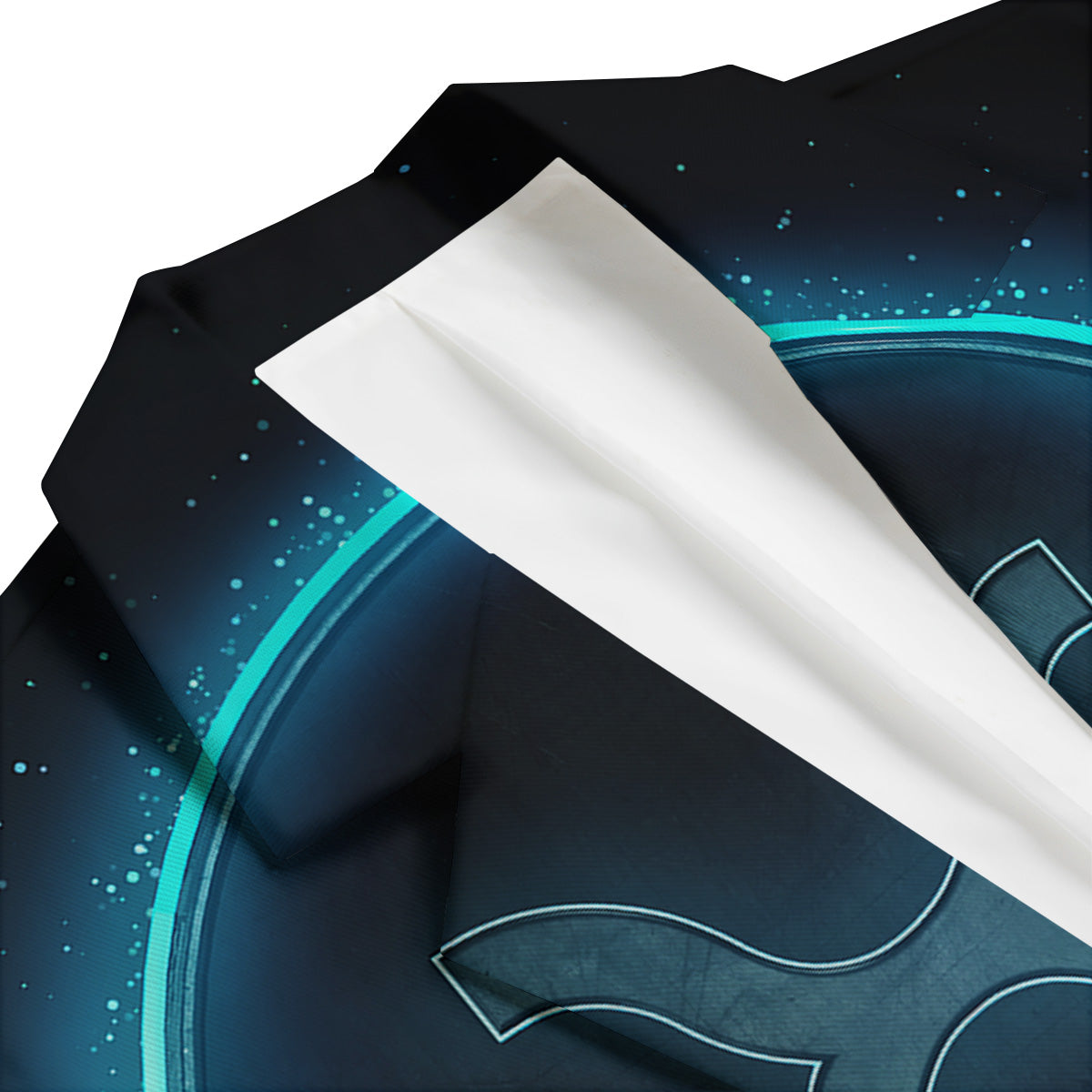 Zodiac Sign Blue Taurus Print Men's Blazer-grizzshop