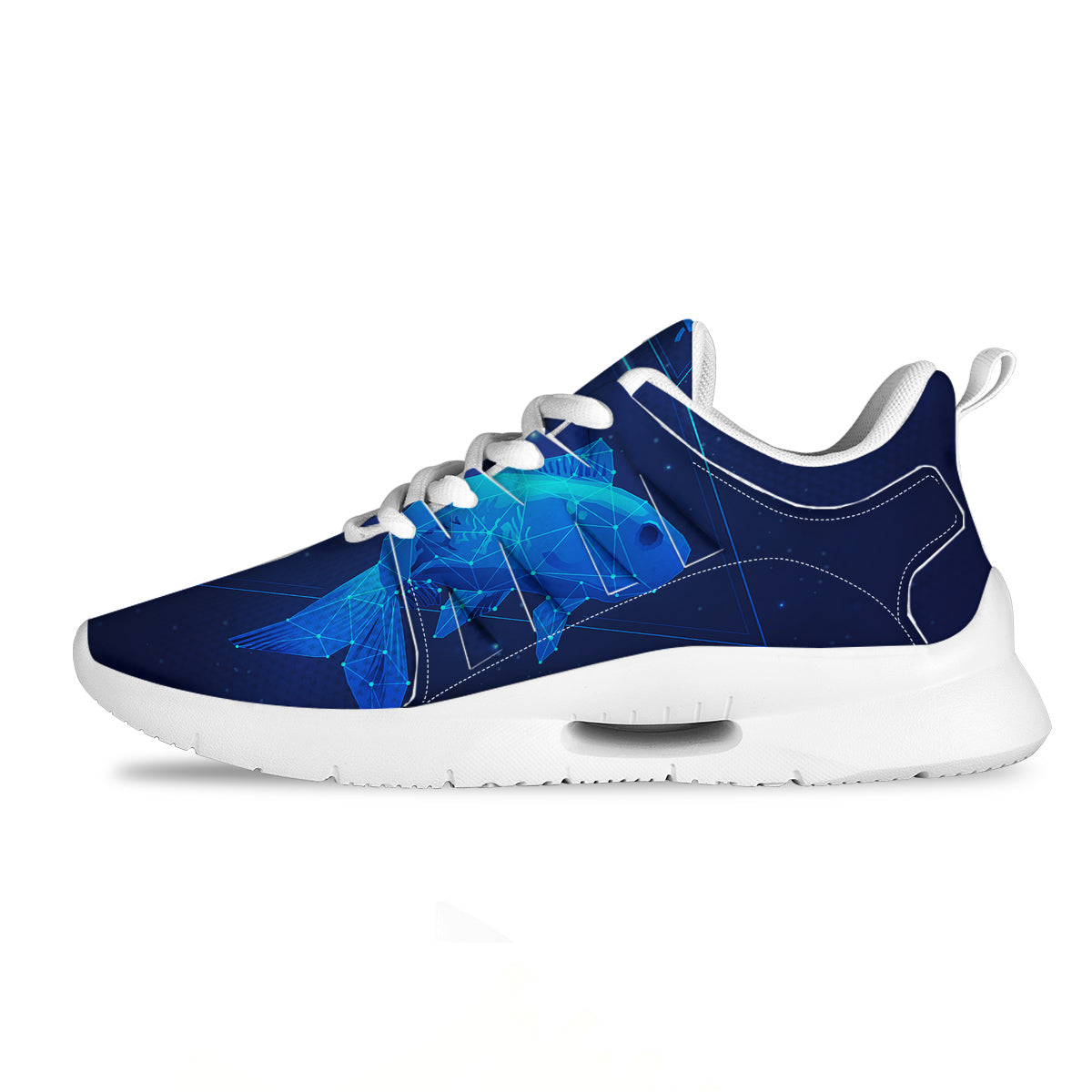Zodiac Sign Blue Virgo Print Tennis Shoes-grizzshop