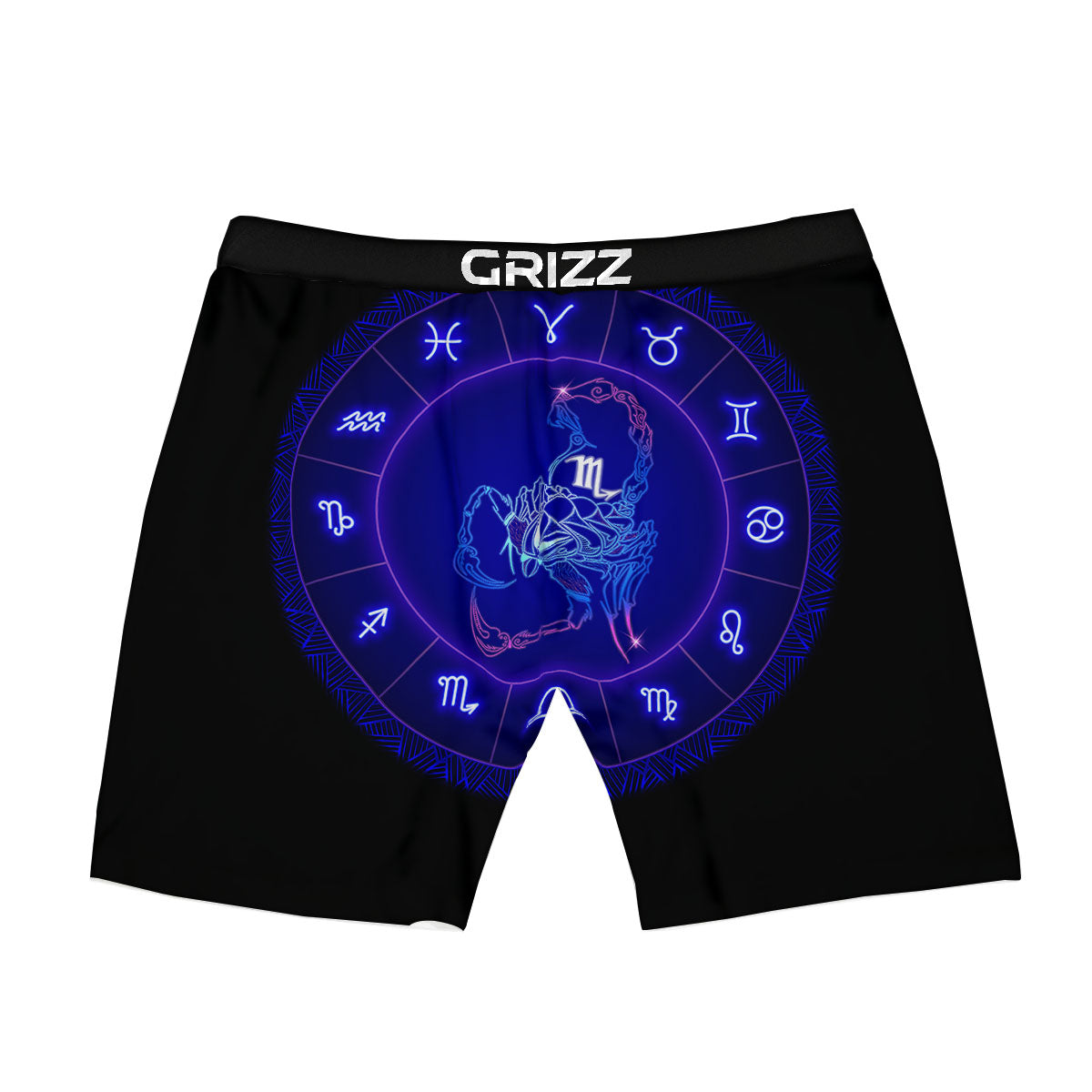 Zodiac Sign Chinese Ox Print Boxer Briefs-grizzshop