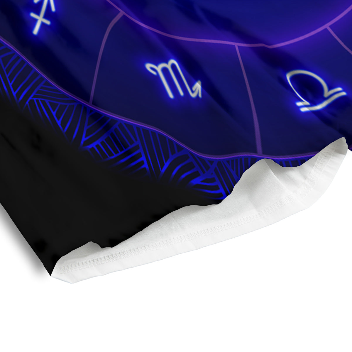 Zentangle Monochrome Print Pattern Men's Athletic Shorts
