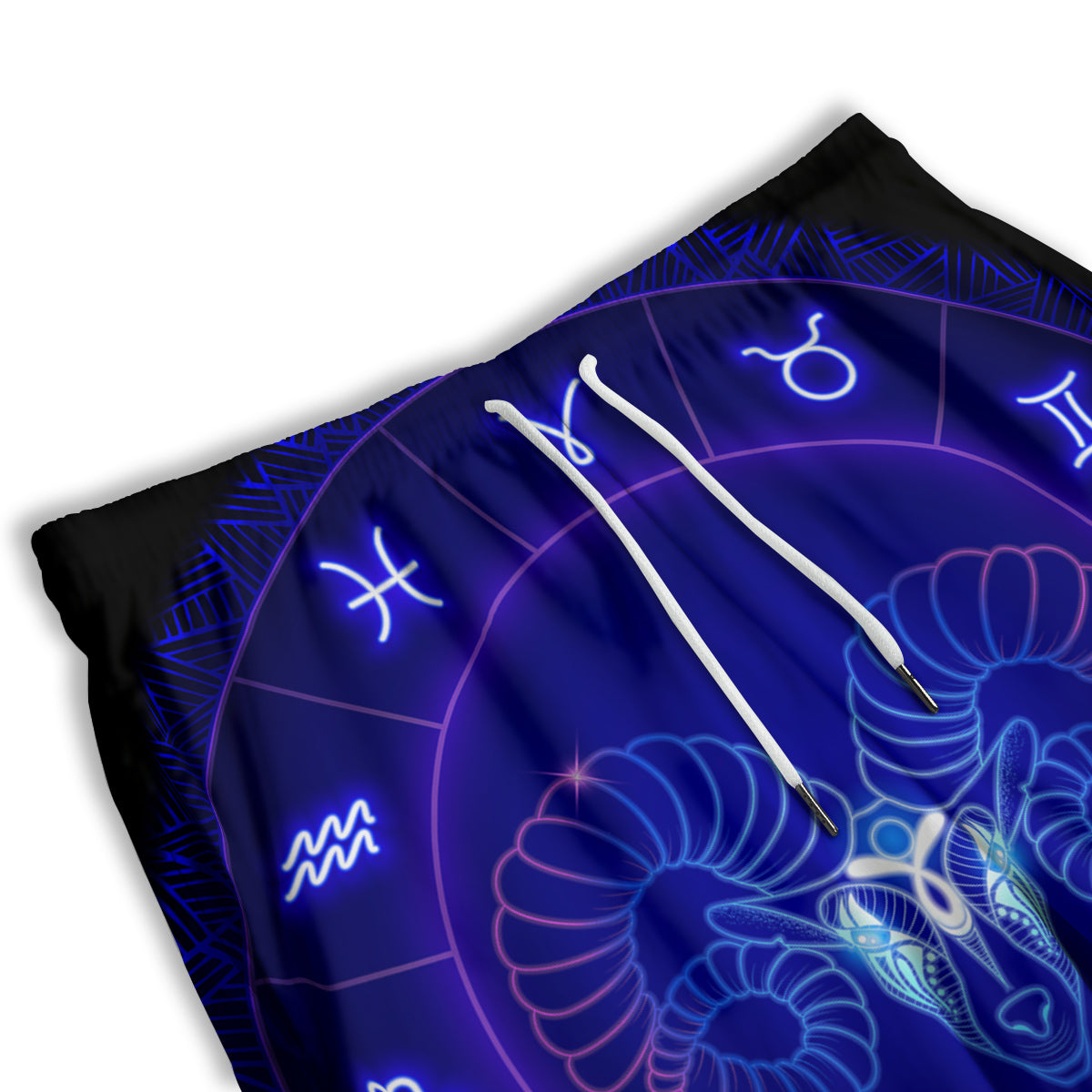 Zig Zag Halloween Print Pattern Men's Athletic Shorts