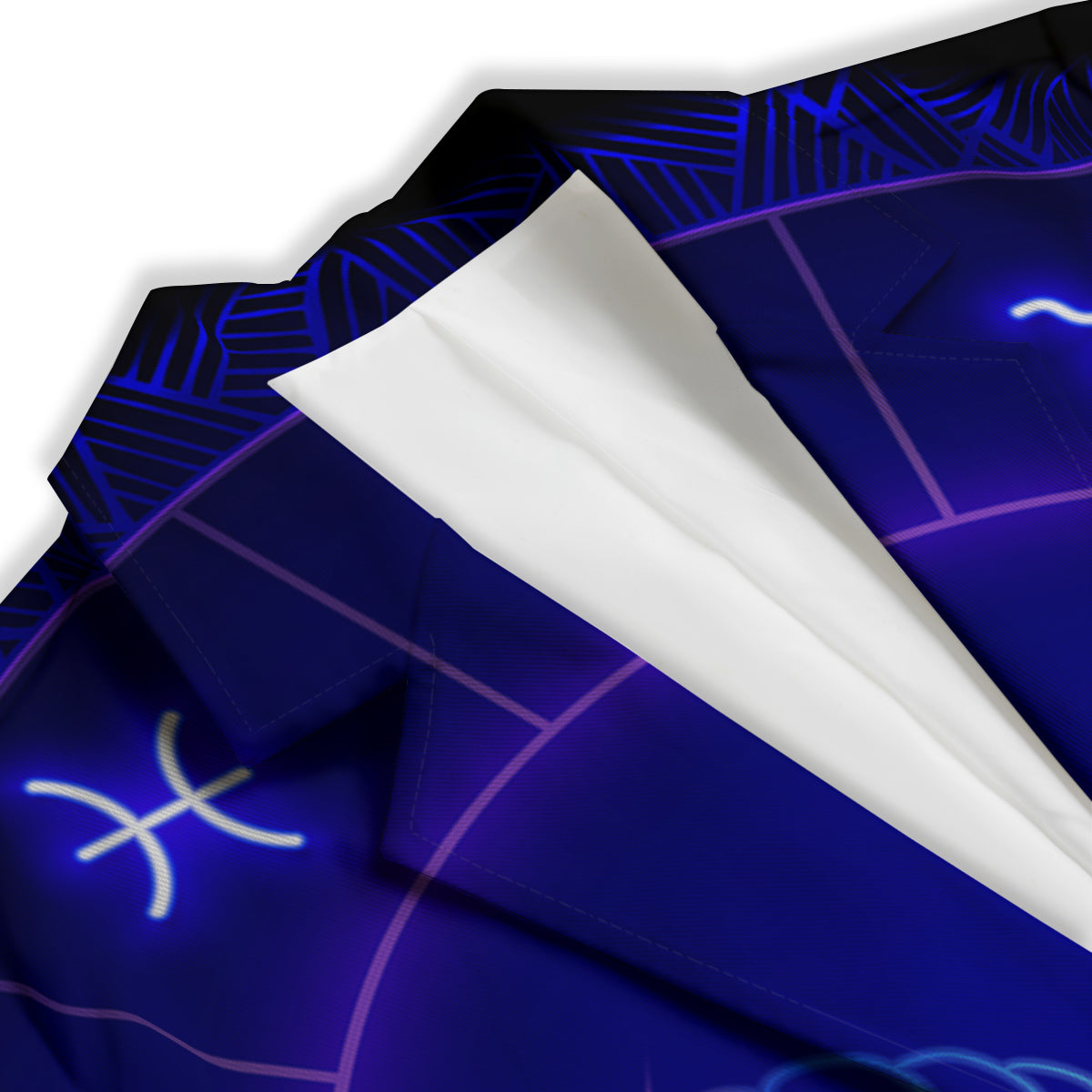 Zodiac Sign Dark Aries Print Women's Blazer-grizzshop